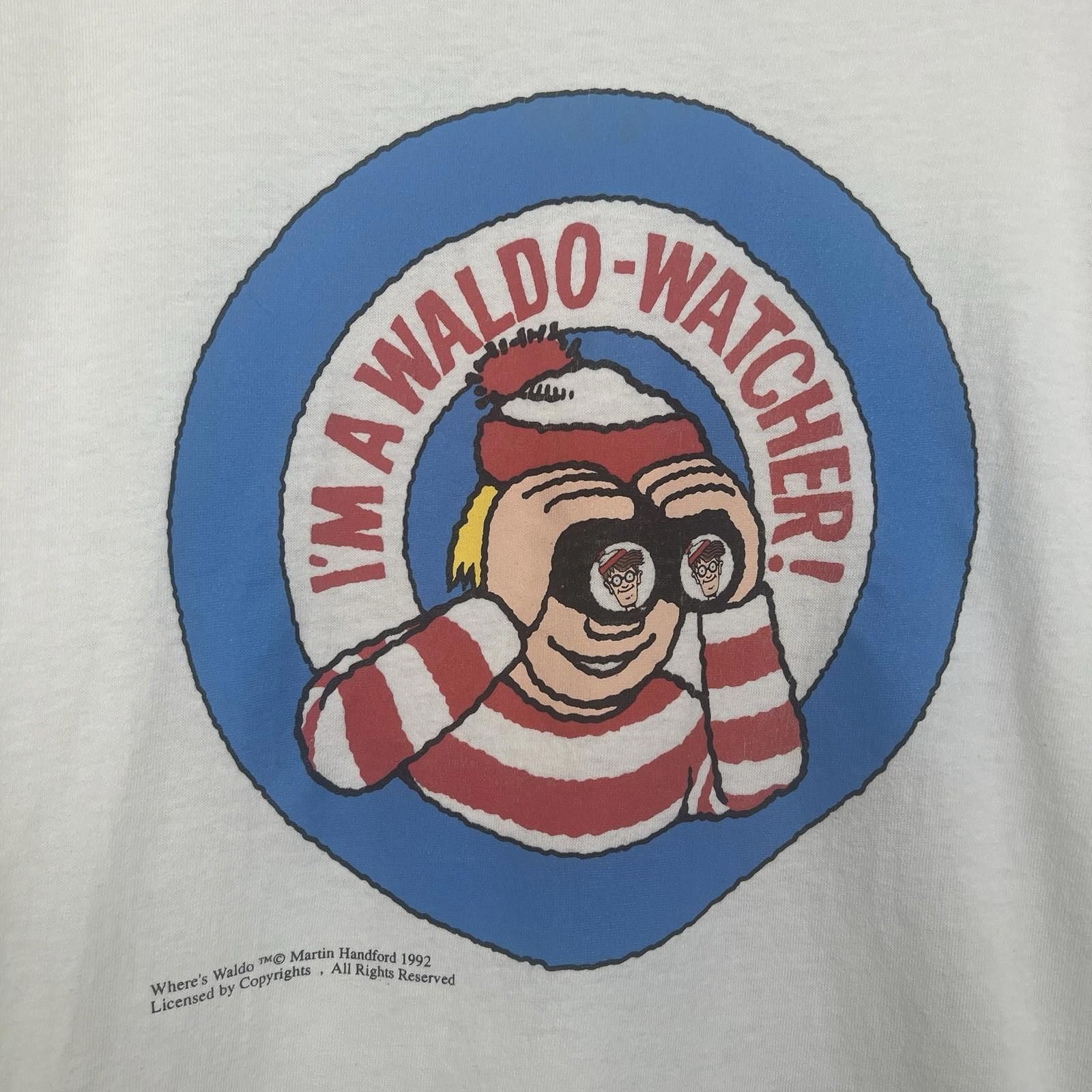 Other Vintage 90s Where's Waldo Cartoon White T Shirt Large Size US L / EU 52-54 / 3 - 2 Thumbnail