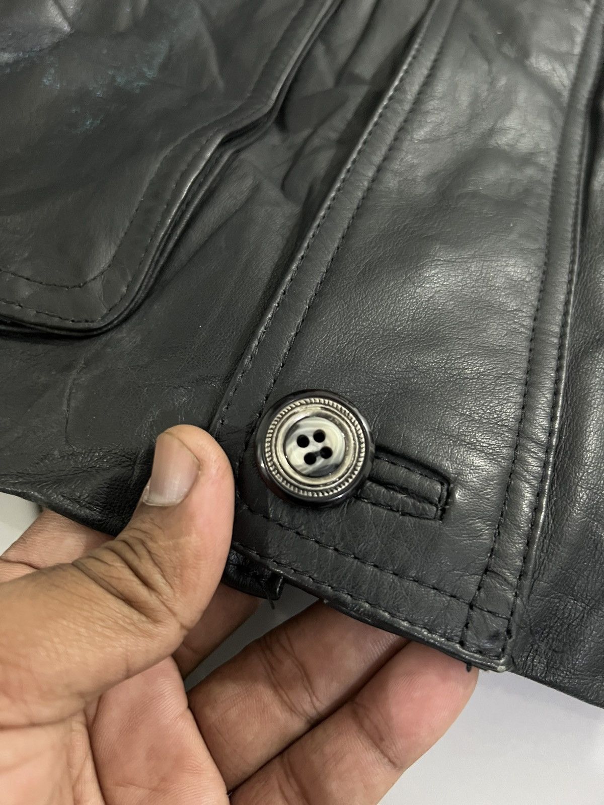 Genuine Leather VIA NUOVA PELLE COWSKIN LEATHER JACKET Size US XL / EU 56 / 4 - 9 Thumbnail