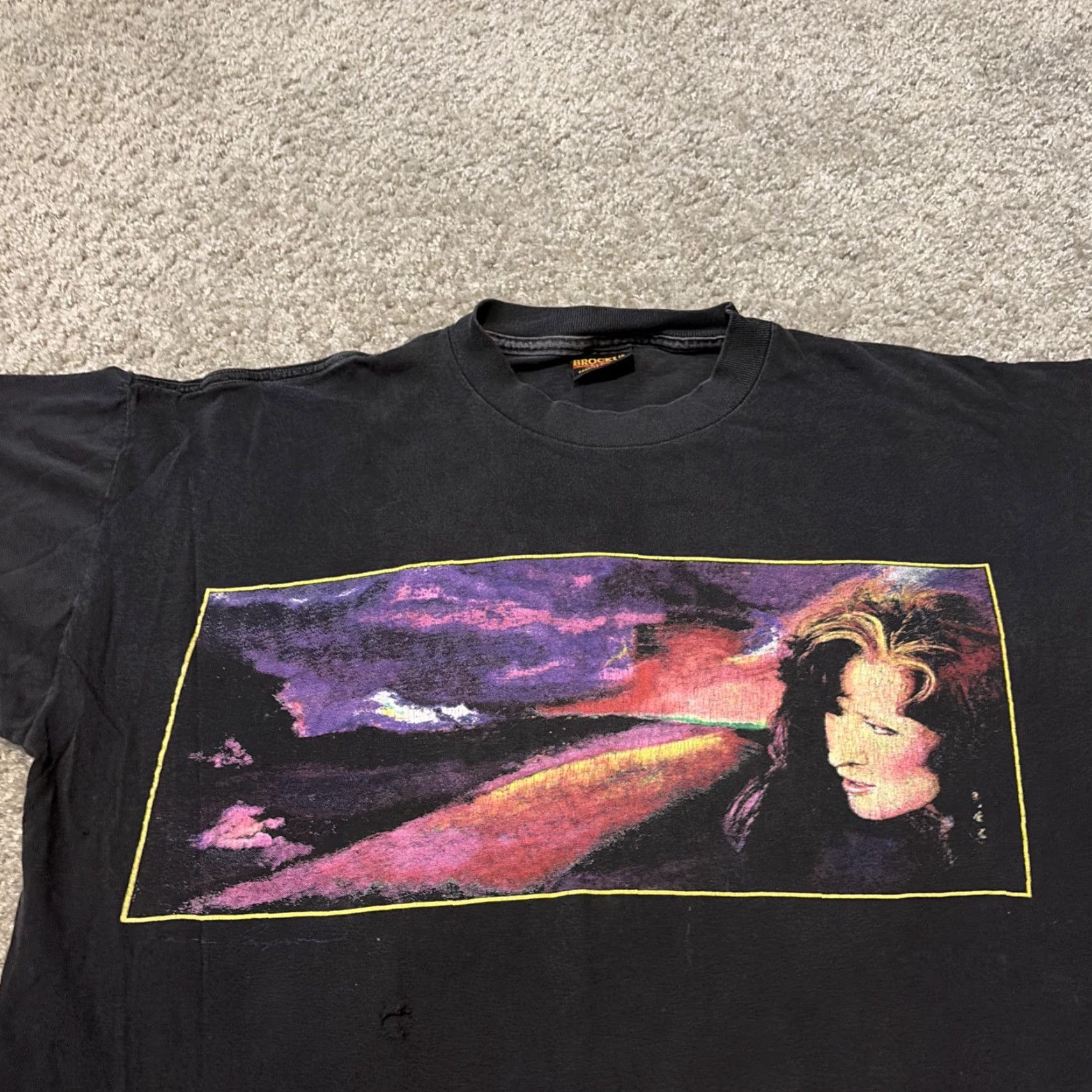 Vintage VINTAGE Bonnie Raitt Blues Country Tour Concert T-Shirt Brockum Large XL Black Men Regular Size L Size US L / EU 52-54 / 3 - 3 Thumbnail