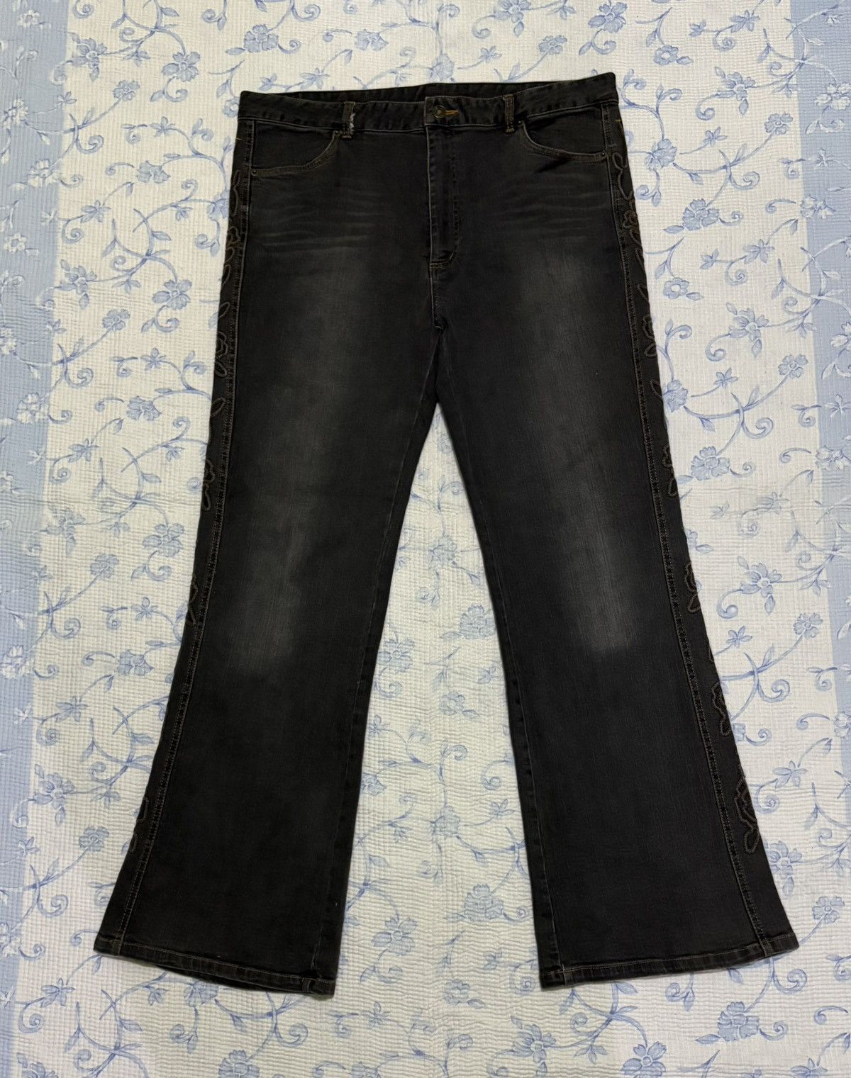 Japanese Brand Japanese Browdwin Flared Jeans Streetwear Denim Size US 37 - 2 Thumbnail