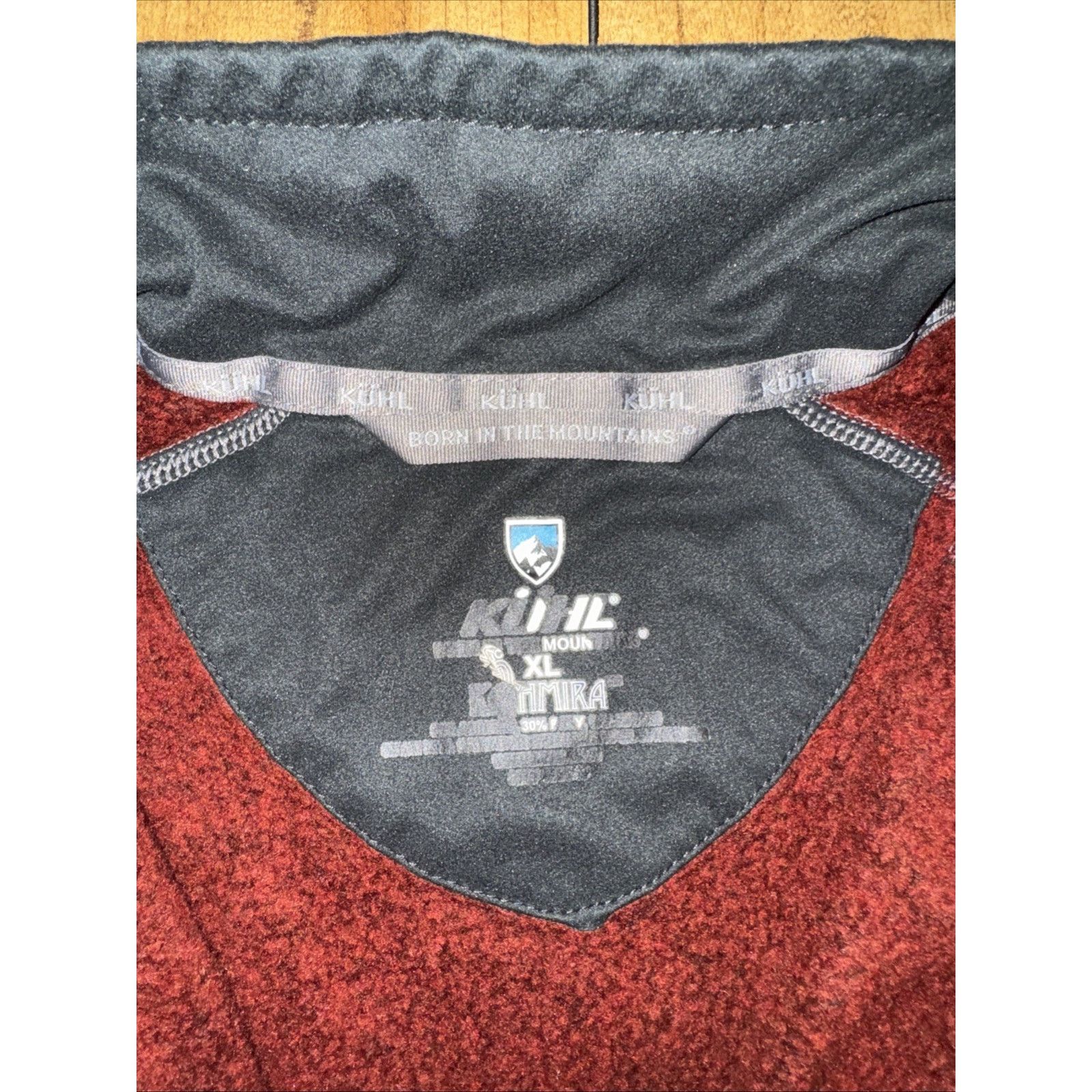 Kuhl KUHL Quarter Zip Pullover Sweater XL Maroon Outdoor Hiking Size US XL / EU 56 / 4 - 3 Thumbnail