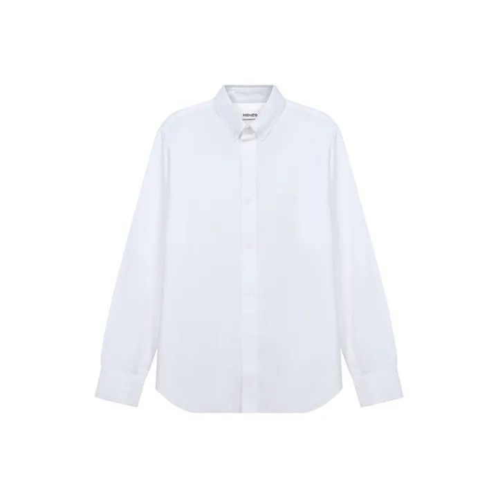 Kenzo KENZO White Long Sleeve Shirt for Men 0079 Size US M / EU 48-50 / 2 - 1 Thumbnail