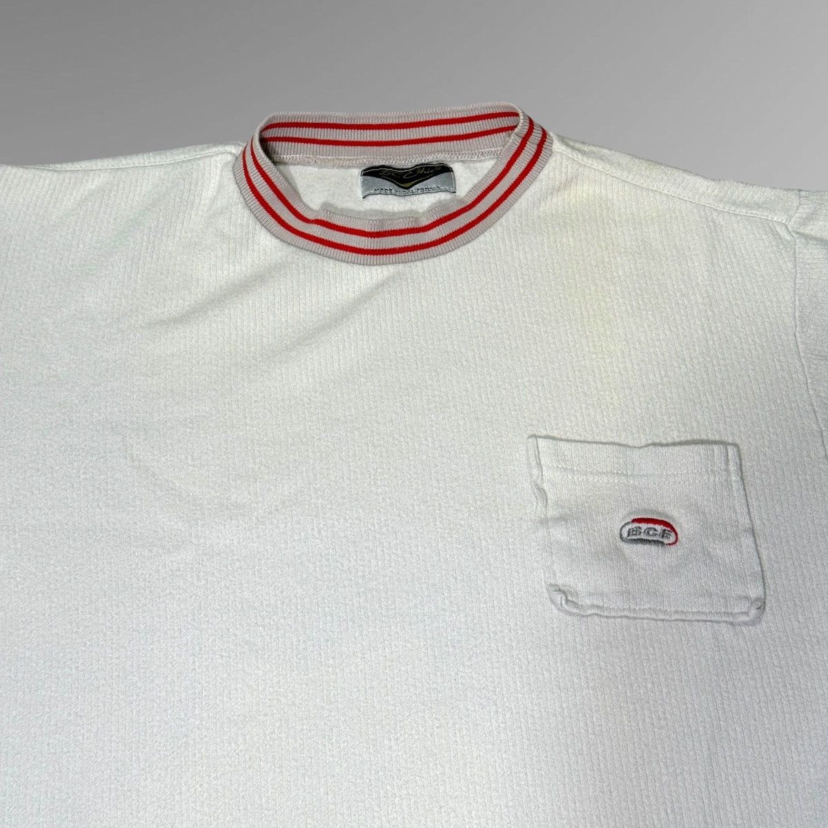 Bc Ethic Vintage 90s BC Ethic Embroidered Knit Shirt 🔴 Size US L / EU 52-54 / 3 - 4 Thumbnail