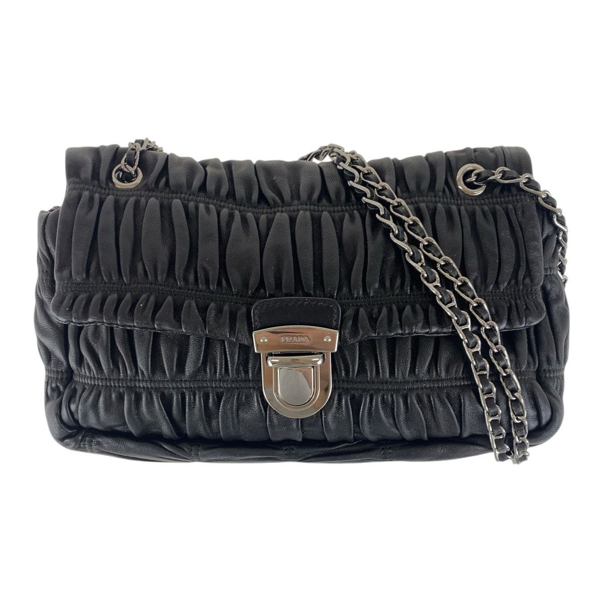 Prada Prada Prada Gaufre Leather Shoulder Bag Leather Crossbody Bag DUTY FREE for USA Size ONE SIZE - 1 Thumbnail