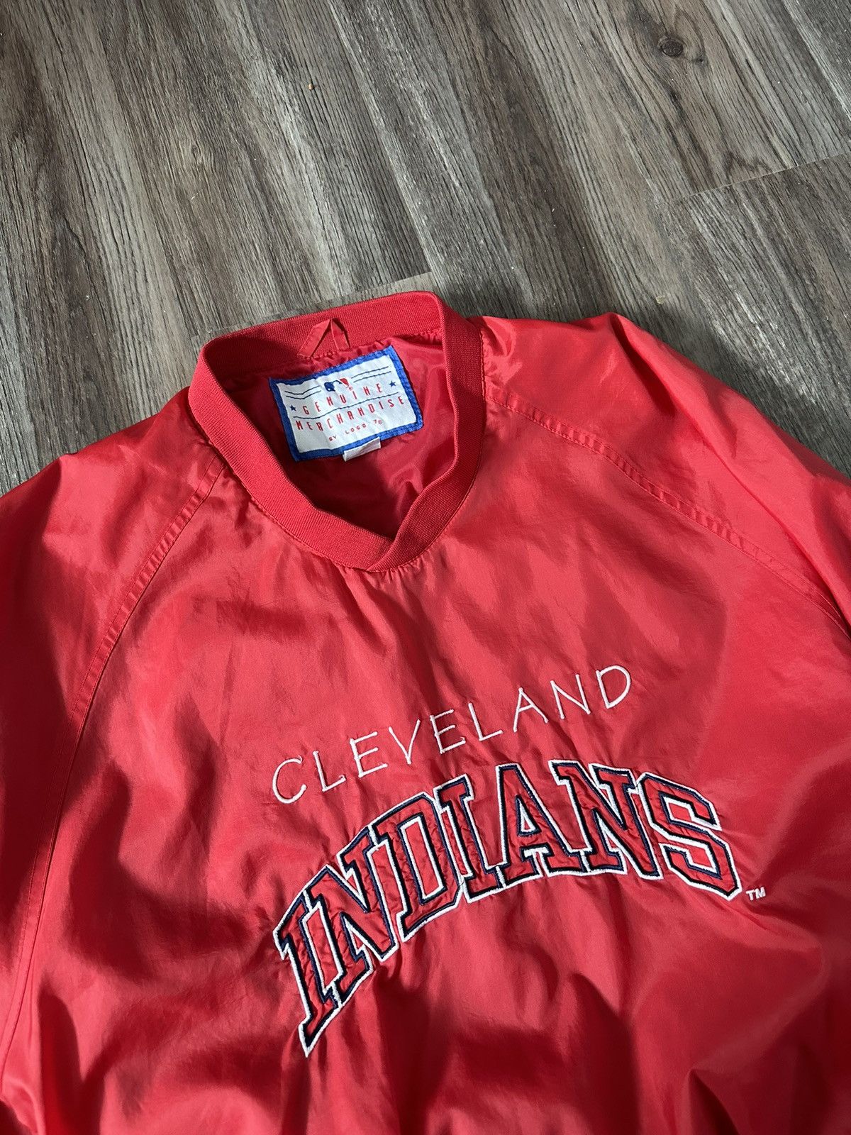 MLB Vintage 90s Cleveland Indians embroidered windbreaker mlb Size US L / EU 52-54 / 3 - 4 Thumbnail