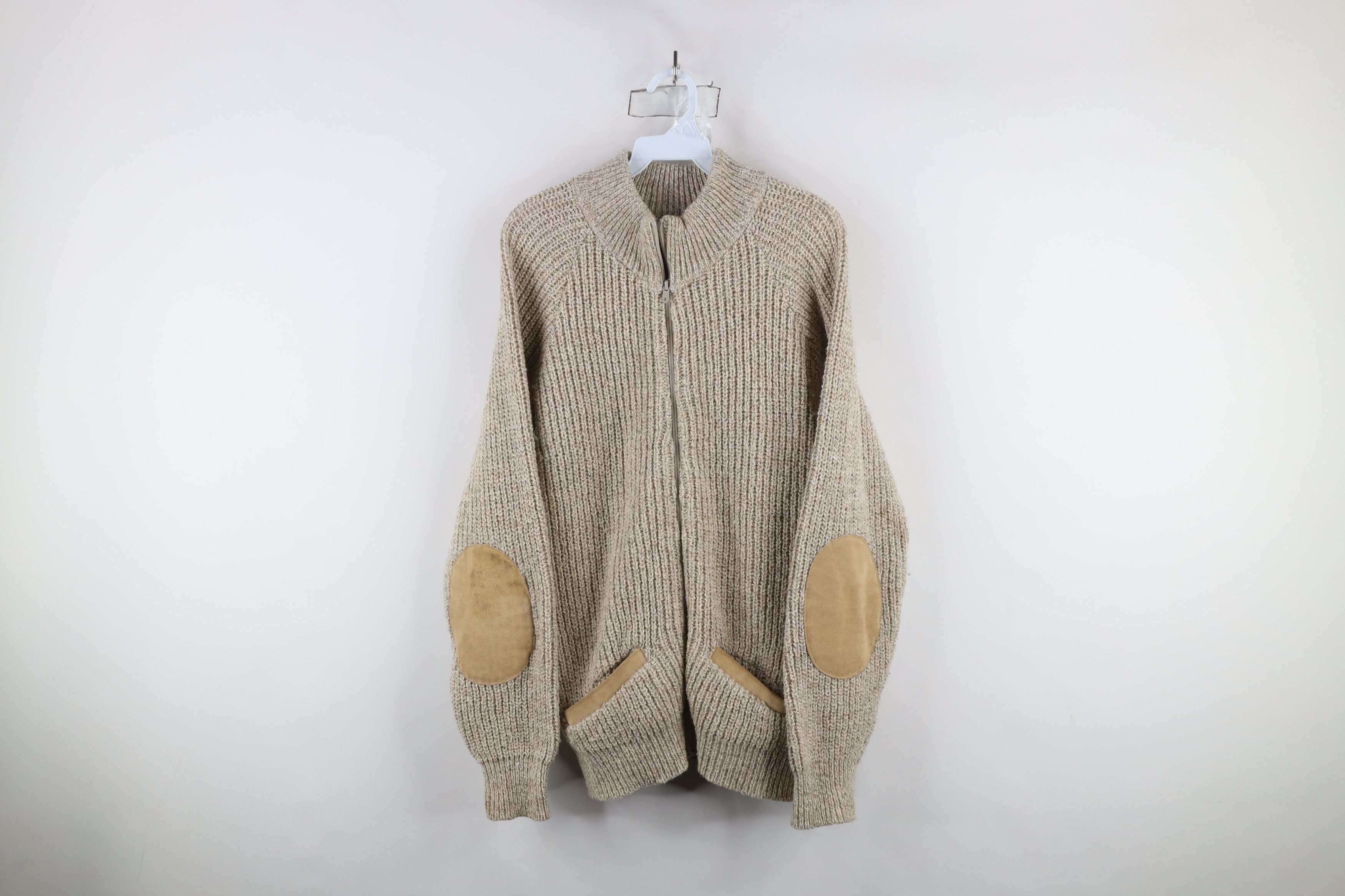 Orvis × Vintage Vintage 70s Orvis Leather Trim Elbow Patch Zip Sweater USA Size US S / EU 44-46 / 1 - 1 Thumbnail