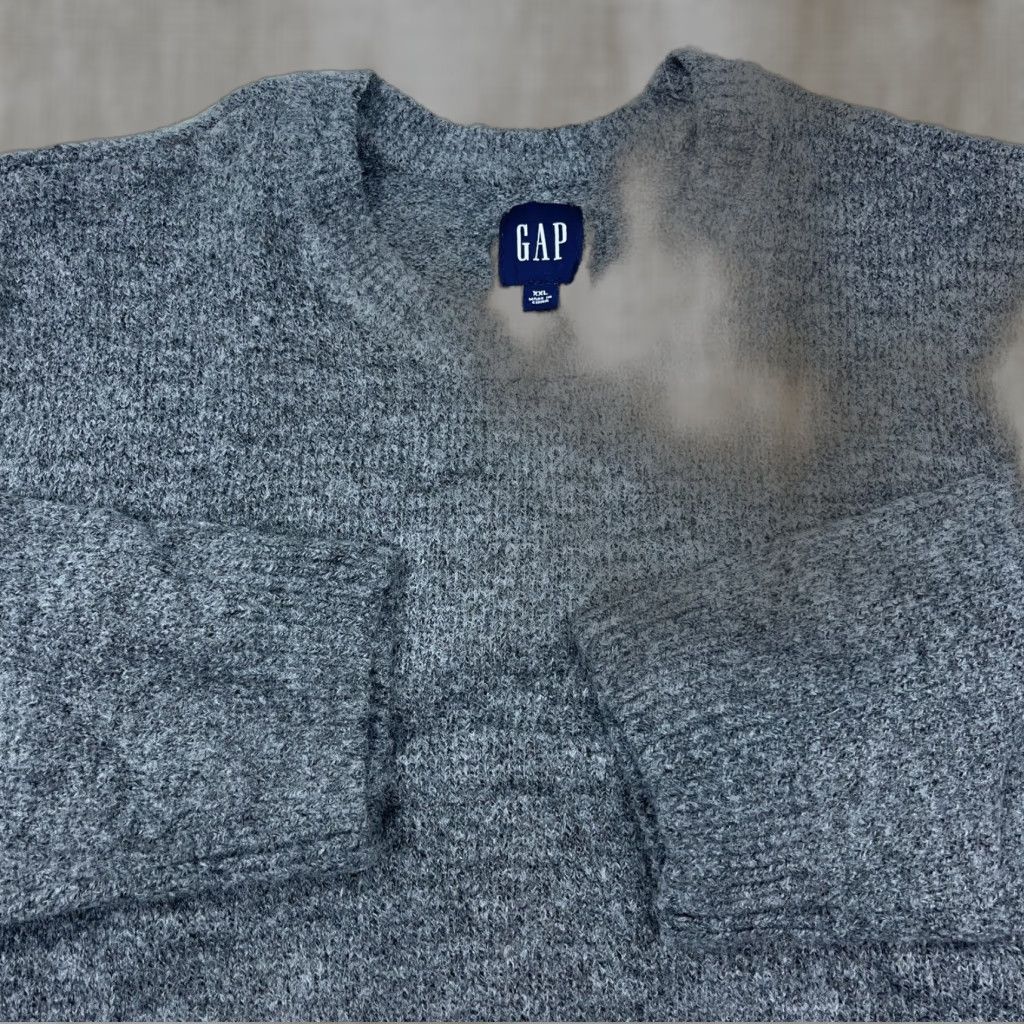 Gap Gap Men Sweater XXL Gray Crew Neck Pullover Knit Acrylic Polyester All Seasons Casual Modern Preppy Sports 2XL Mens Size US XXL / EU 58 / 5 - 1 Thumbnail