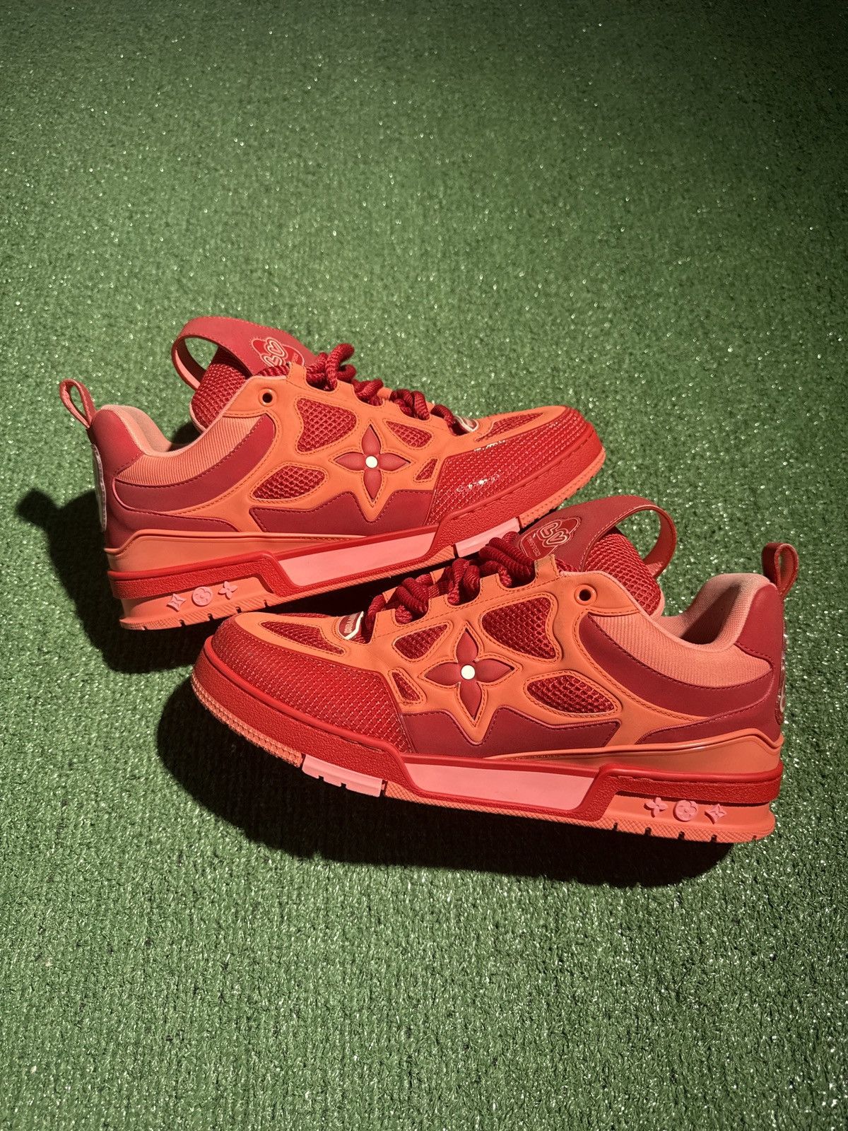 Louis Vuitton Skate Red Orange size 10LV
