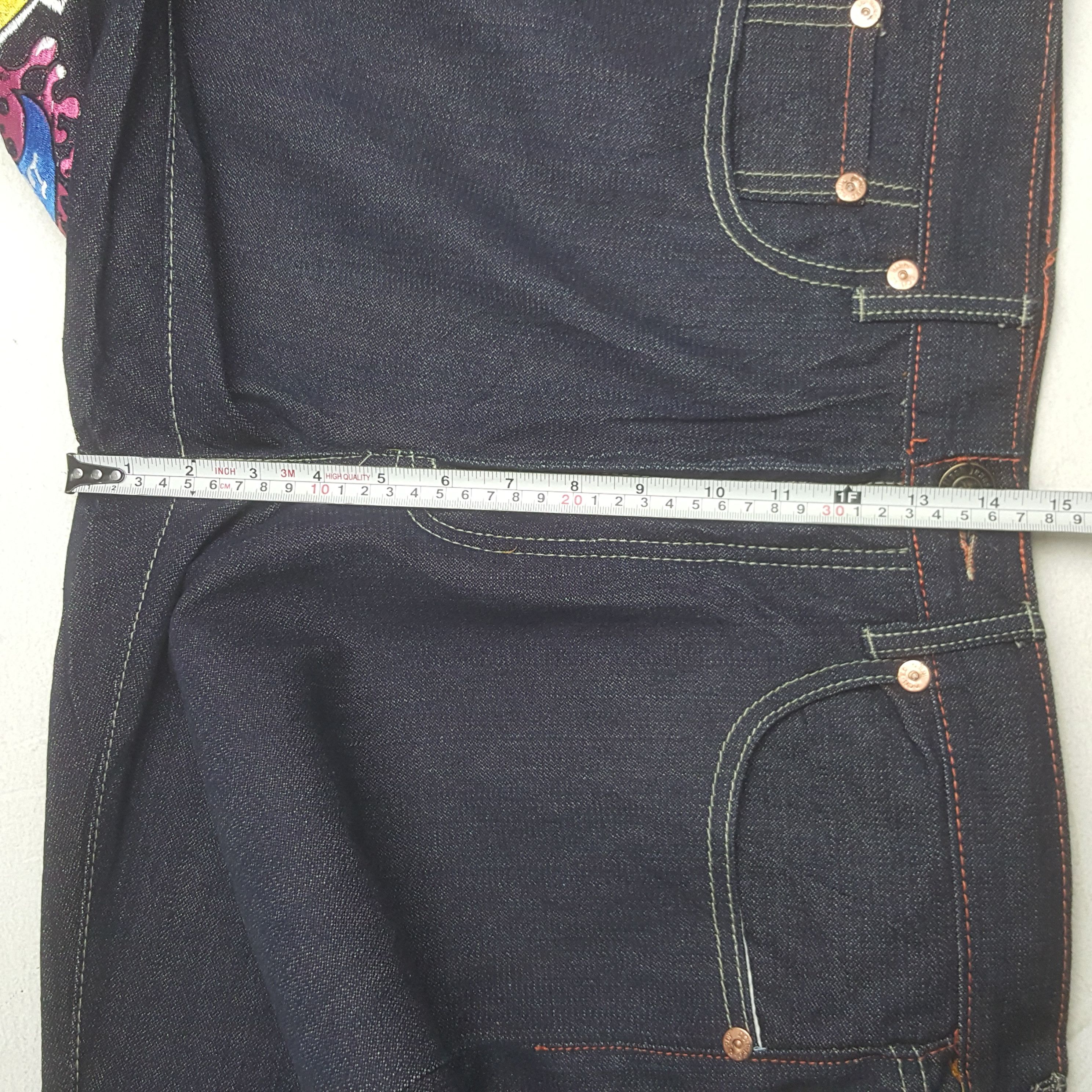 Christian Audigier × Ed Hardy × Vintage Vintage Ed Hardy by Christian Audiger Baggy Denim Jeans Size US 36 / EU 52 - 10 Thumbnail