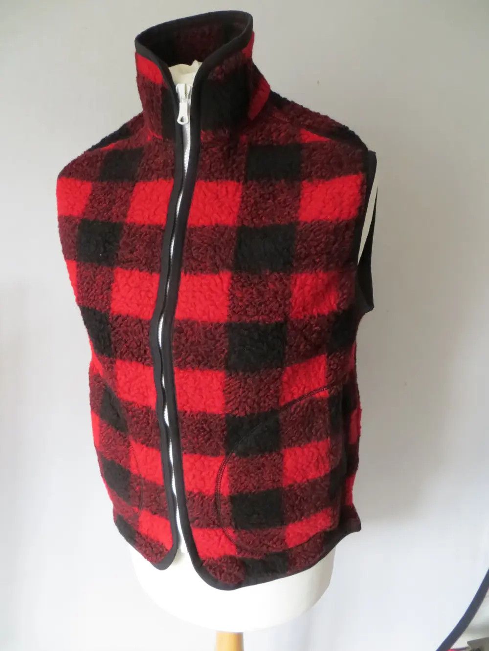 Drake's DRAKES RED BUFFALO CHECK FLEECE JACKET XXL NEW WITH TAG Size US XXL / EU 58 / 5 - 7 Thumbnail