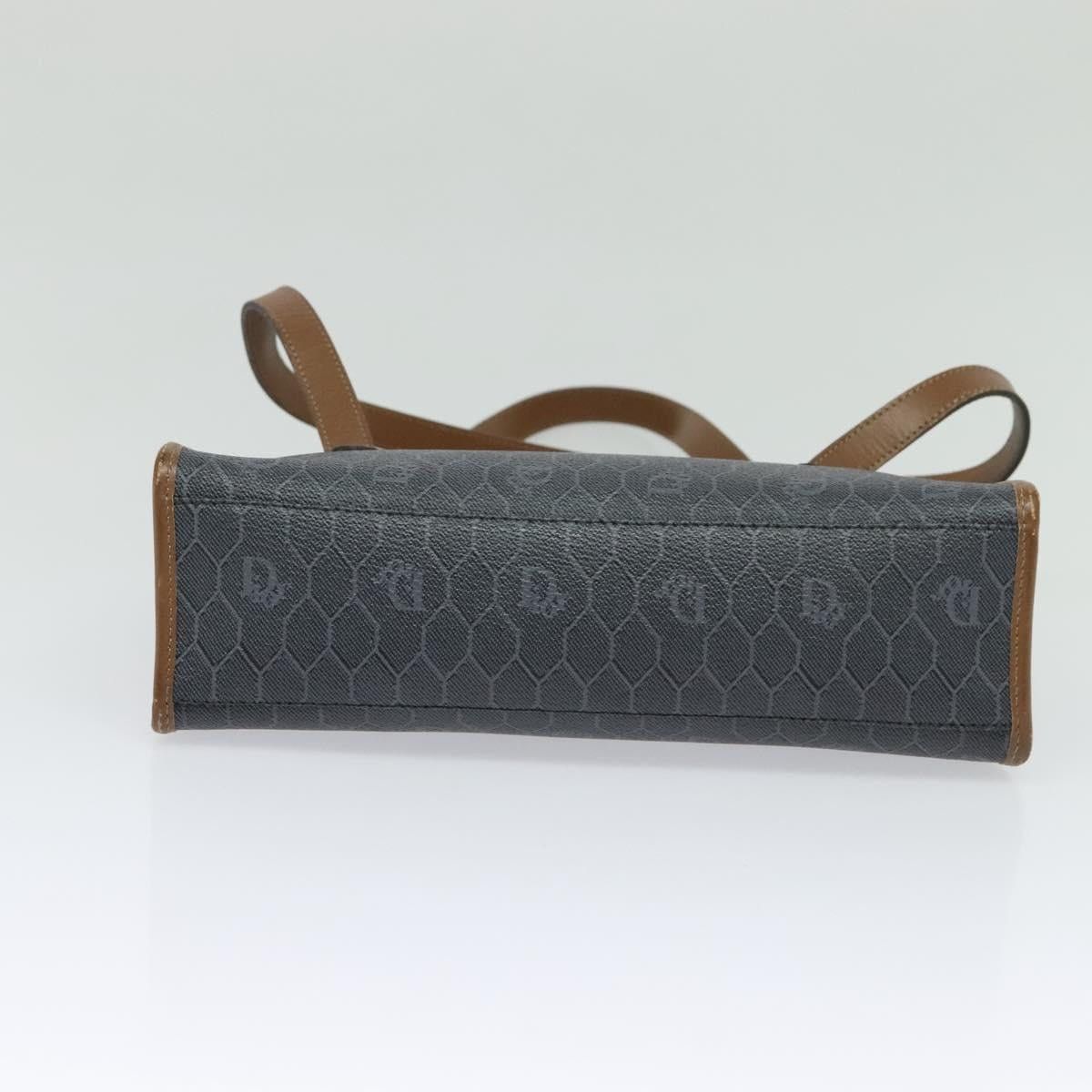 Dior DIOR Honeycomb Canvas Hand Bag Pvc Leather Gray Gold Size ONE SIZE - 9 Thumbnail