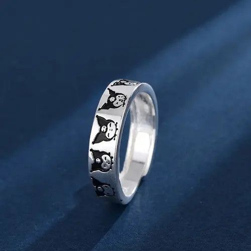 VIBE Anime Kuromi Hello Kitty Cartoon Adjustable Ring Size ONE SIZE - 5 Thumbnail