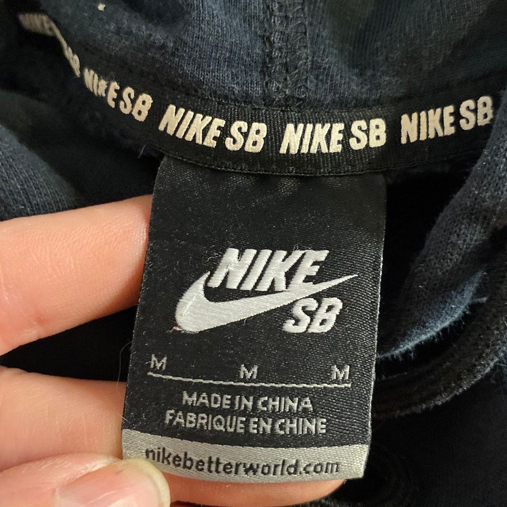 Nike Streetwear Skate Style Black Pullover Hoodie Nike SB M Size US M / EU 48-50 / 2 - 3 Thumbnail