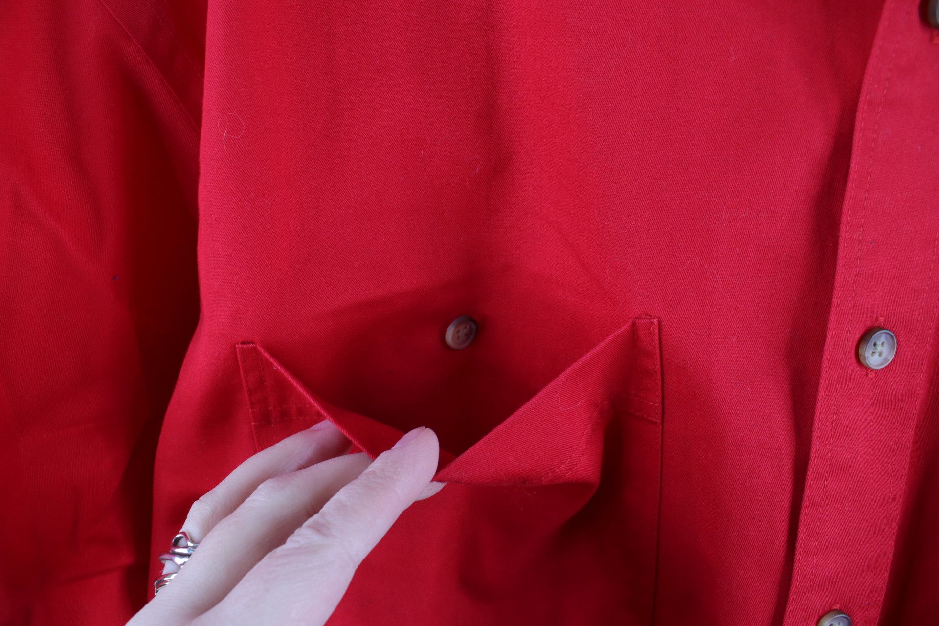 Swingster × Vintage Vintage 90s Swingster Out Honda Racing Button Down Shirt Red Size US XL / EU 56 / 4 - 5 Thumbnail