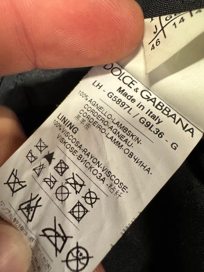 Dolce & Gabbana FW2012 Dolce & Gabbana Black Lamb Leather Jacket Size US S / EU 44-46 / 1 - 10 Thumbnail