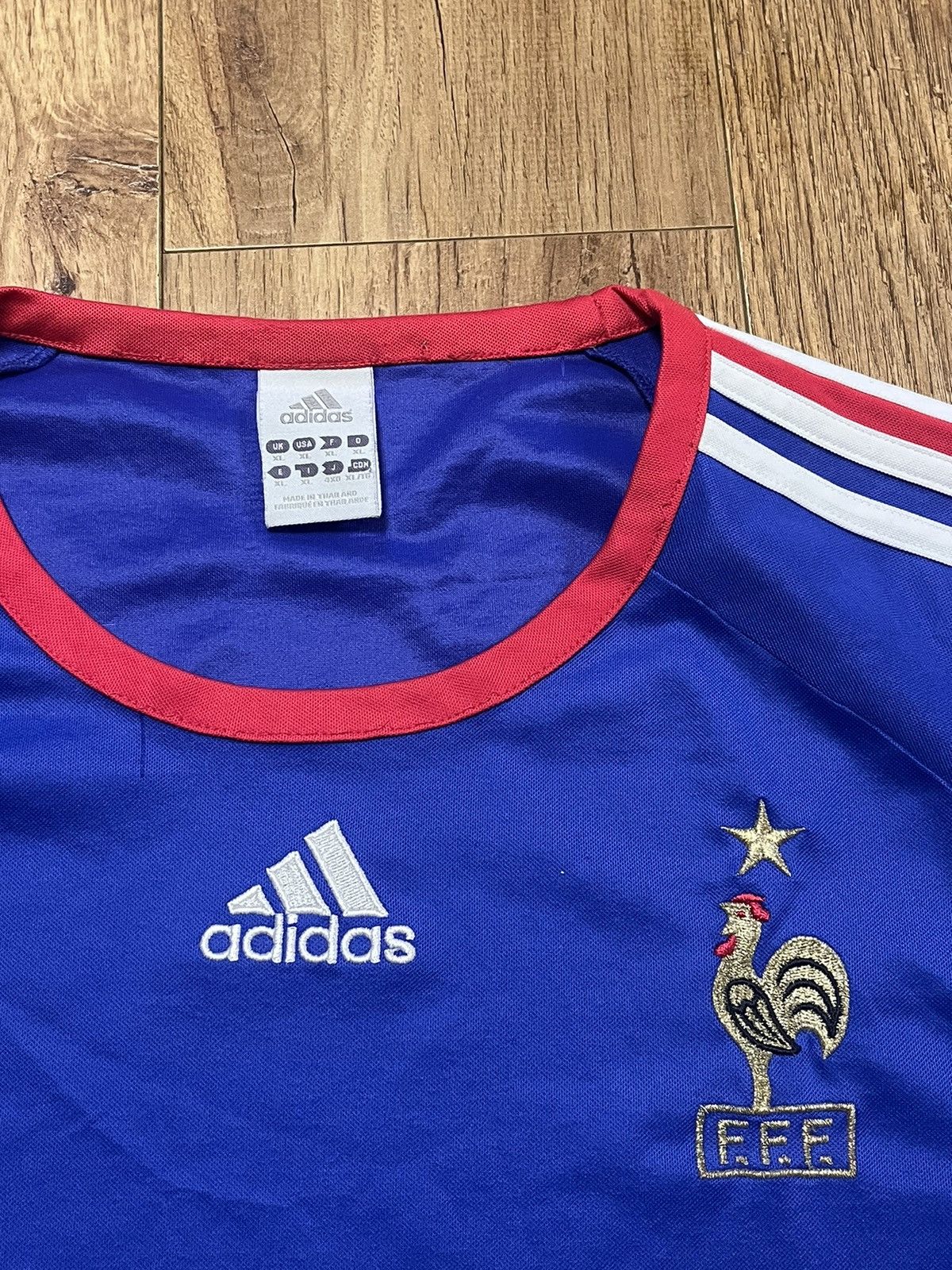 Adidas × Vintage 2005-06 France Adidas Home Training Jersey Size US XL / EU 56 / 4 - 2 Thumbnail