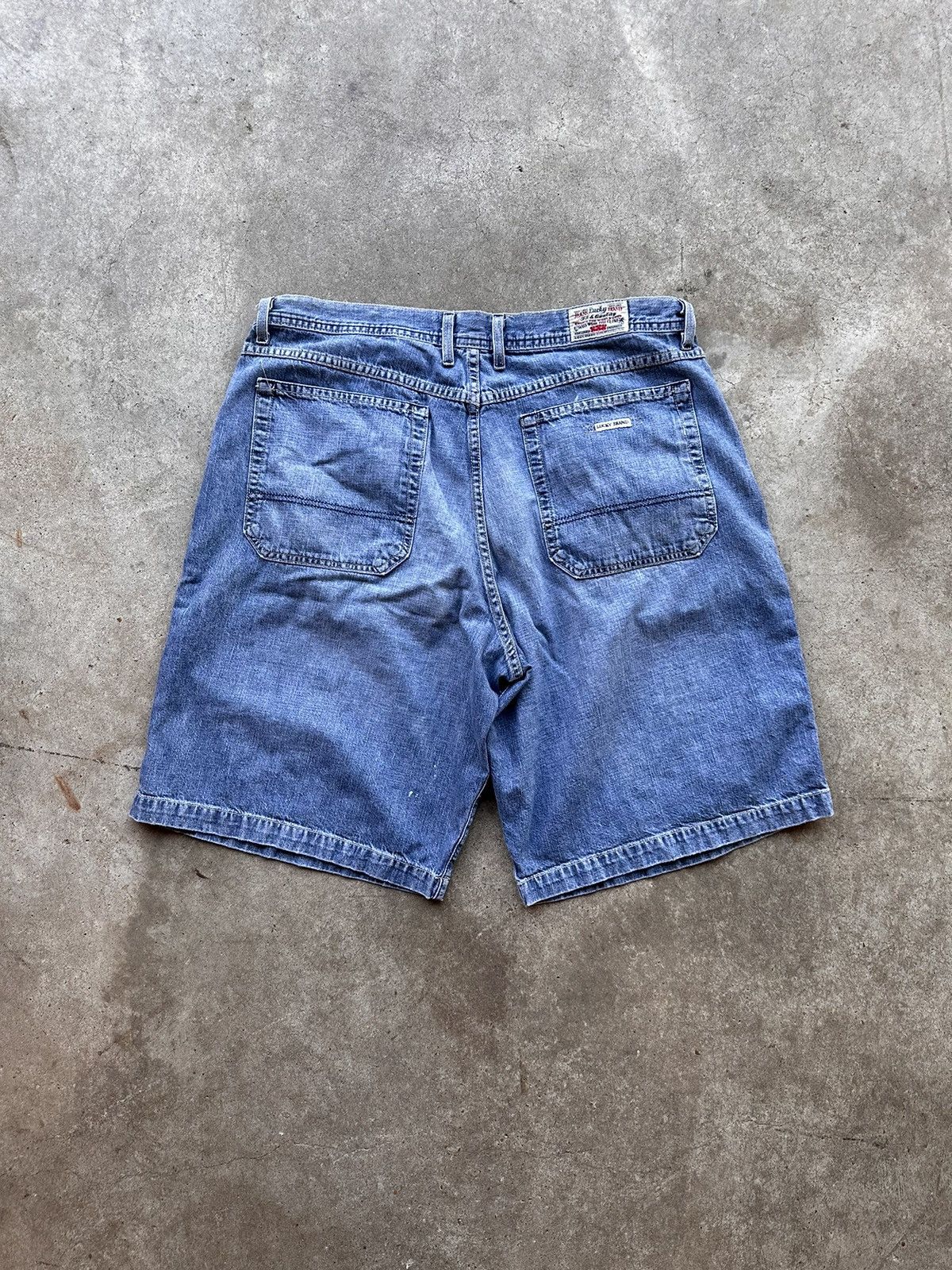 Lucky Brand × Vintage 90s Lucky Brand Denim Jorts Size US 37 - 7 Thumbnail