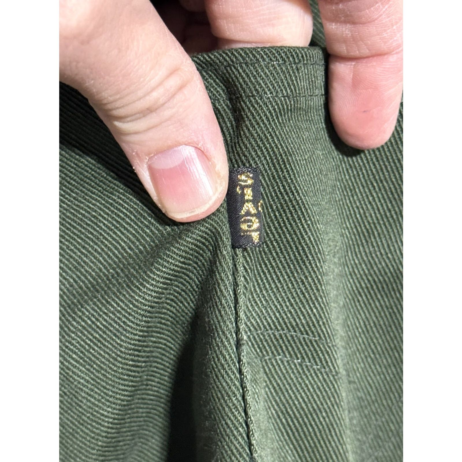 Vintage VINTAGE Levi’s 517 Sta-Prest Green Jeans 32W 31L Made In USA 1970s Mens Size US 32 / EU 48 - 6 Thumbnail