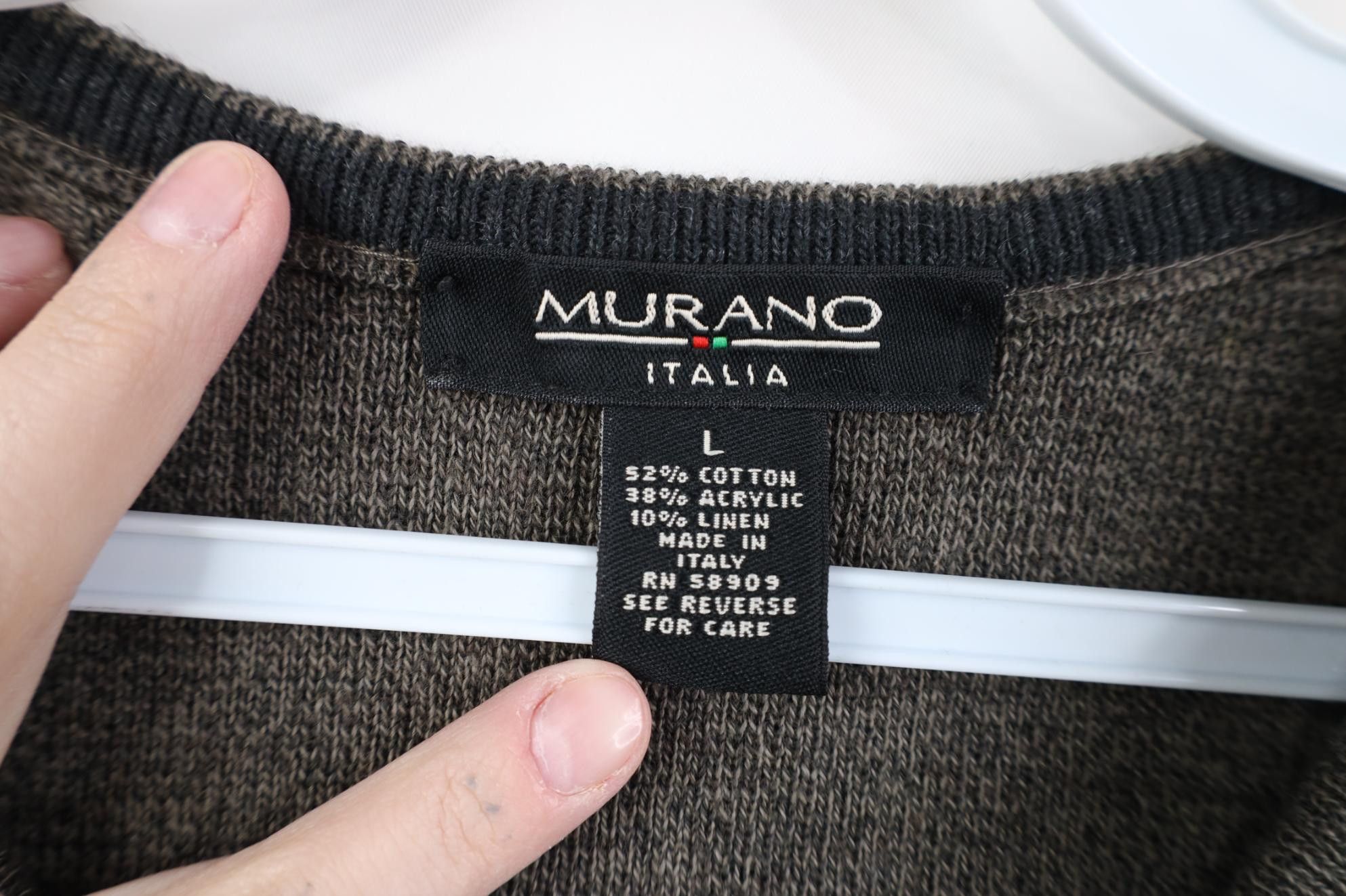 Vintage Vintage 90s Streetwear Linen Blend Ribbed Knit Sweater Vest Size US L / EU 52-54 / 3 - 4 Thumbnail
