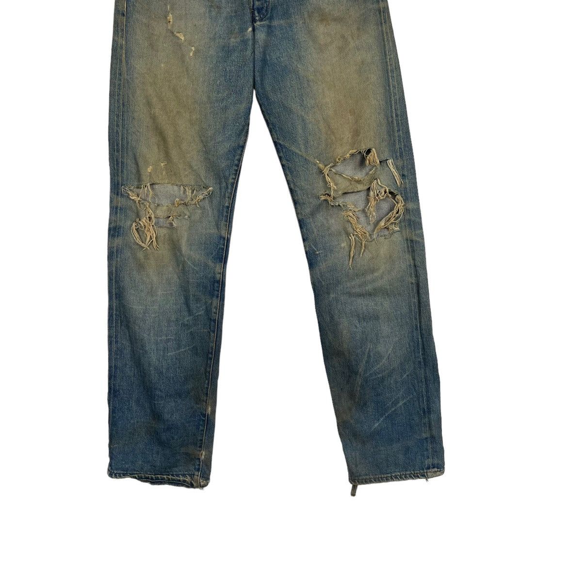 Levi's × Levi's Vintage Clothing × Vintage 🔥 90s VINTAGE LEVIS BIG E RED LINE DYED DISTRESS DENIM Size US 30 / EU 46 - 7 Thumbnail