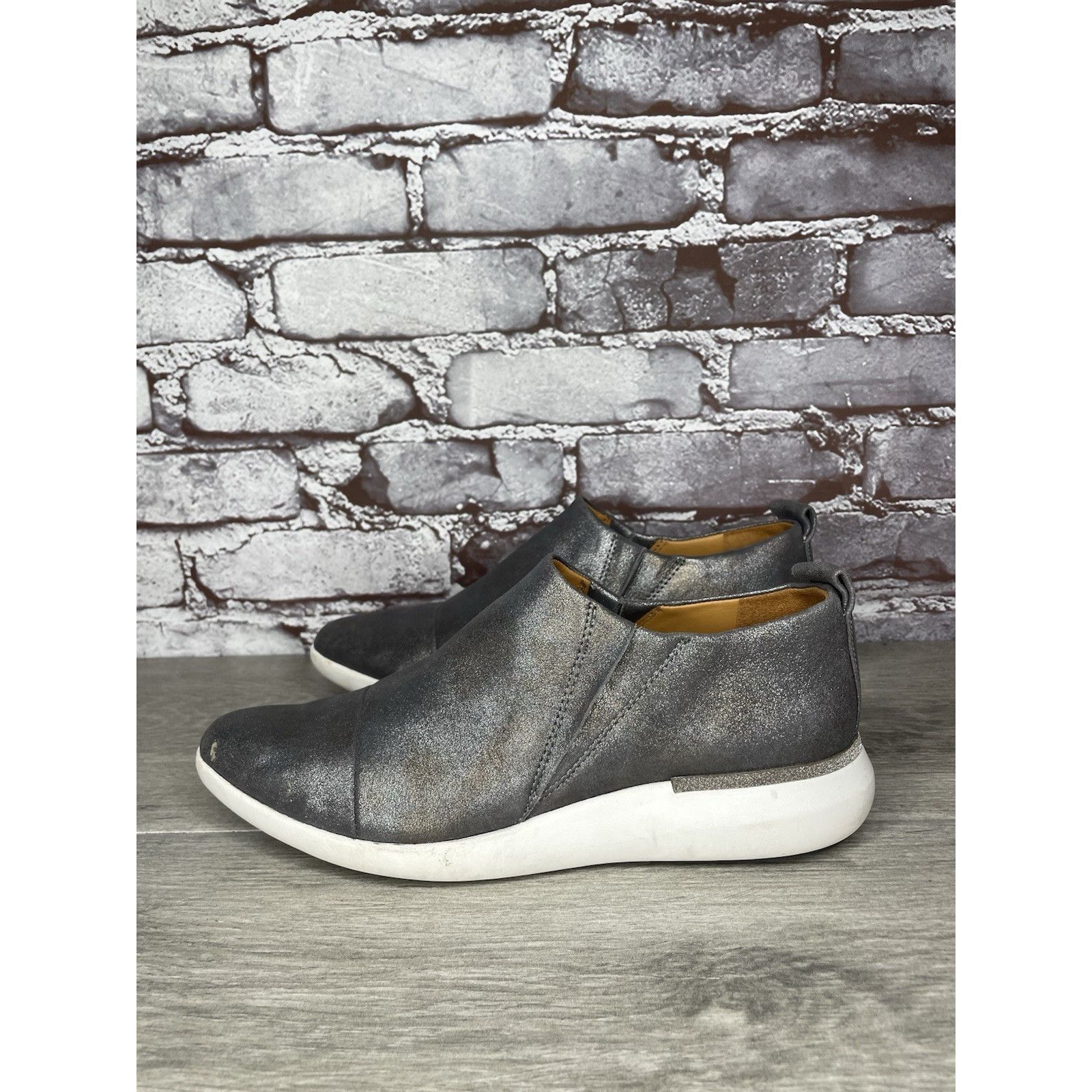 Johnston & Murphy Johnston & Murphy Tru Foam Dakota Silver Leather Sneakers Sh Size US 8 / IT 38 - 16 Thumbnail