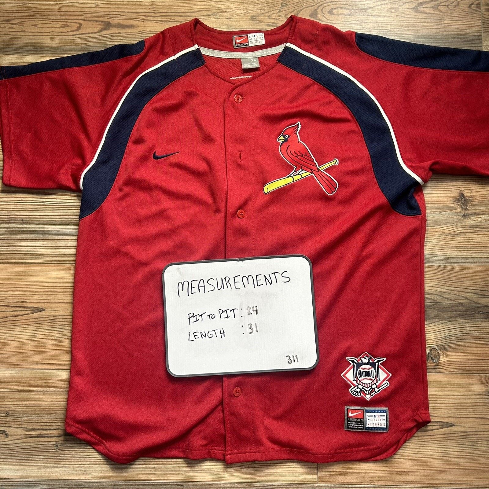 Nike Scott Rolen St. Louis Cardinals Jersey Nike Team NL Patch XL Size US XL / EU 56 / 4 - 10 Thumbnail