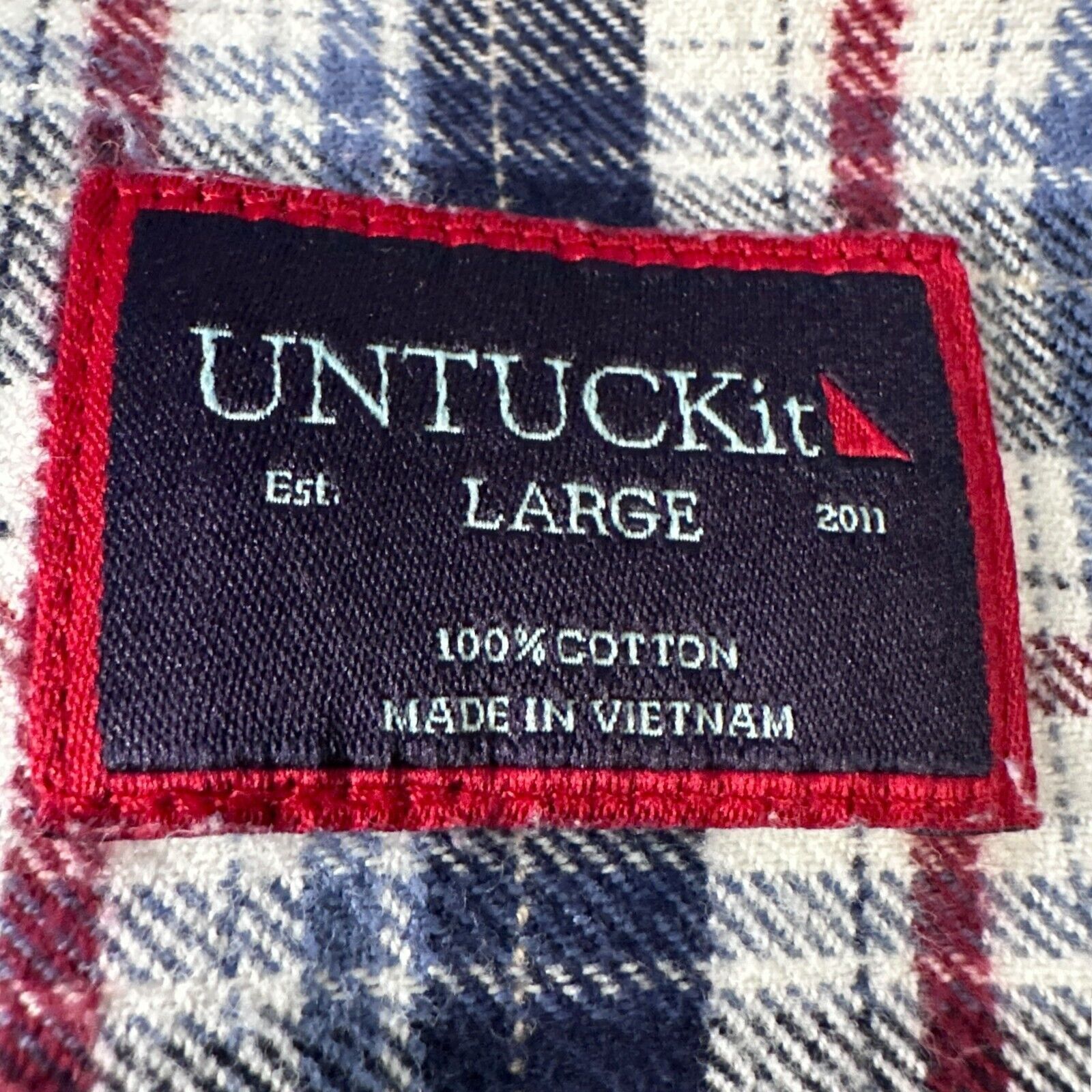 UNTUCKit Untuckit Flannel Shirt Men’s Large Multicolor Button-Up Size US L / EU 52-54 / 3 - 5 Thumbnail