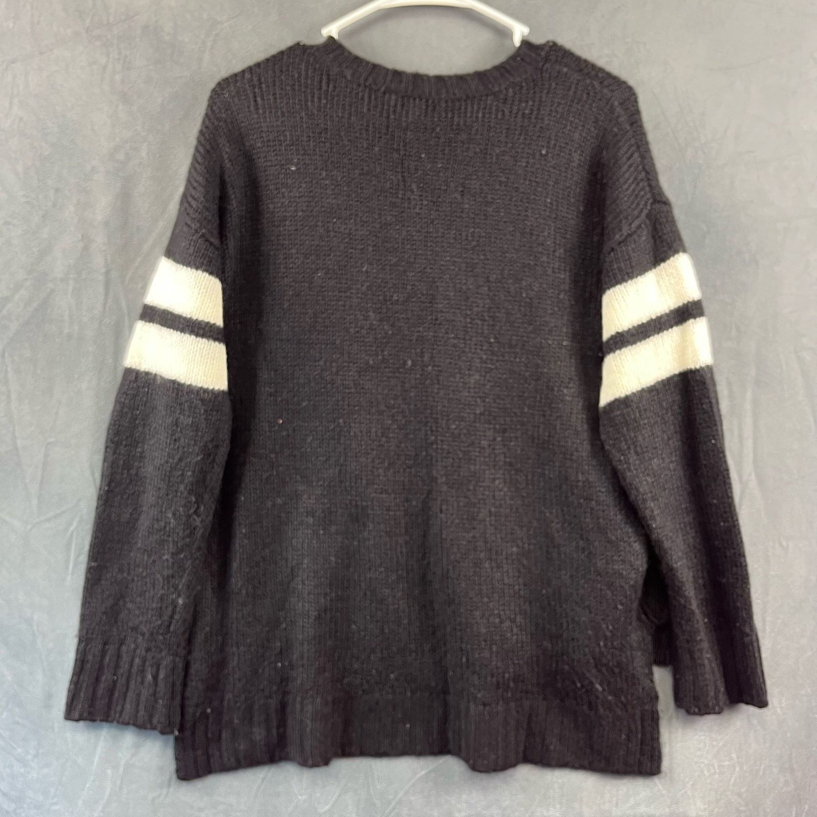 Forever 21 Forever 21 Knit Sweater Number 5 Sport Rugby Preppy Large Size L / US 10 / IT 46 - 2 Thumbnail