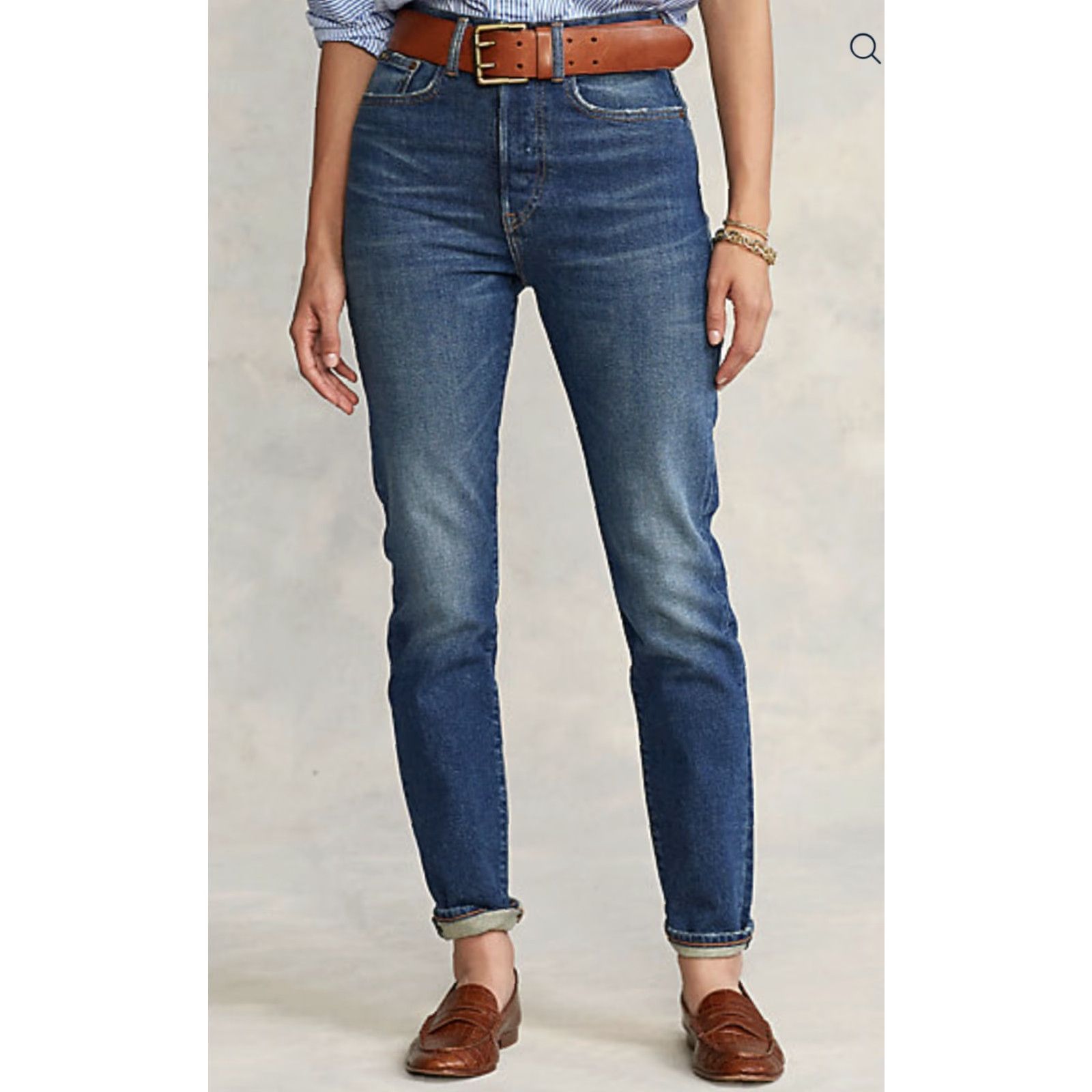 Polo Ralph Lauren VINTAGE Polo Ralph Lauren Callen High Rise Slim Jeans Women's Size 26 Button Fly M6J Size 26" / US 2 / IT 38 - 4 Thumbnail