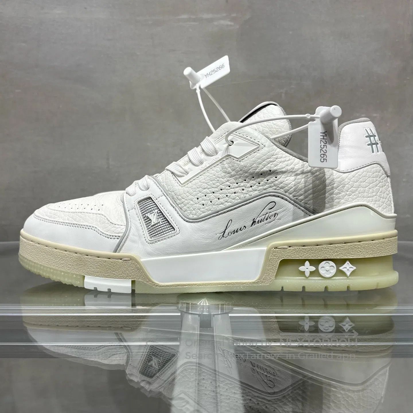Louis Vuitton Louis Vuitton Trainer White Cement shoes Size US 7 / EU 40 - 3 Thumbnail