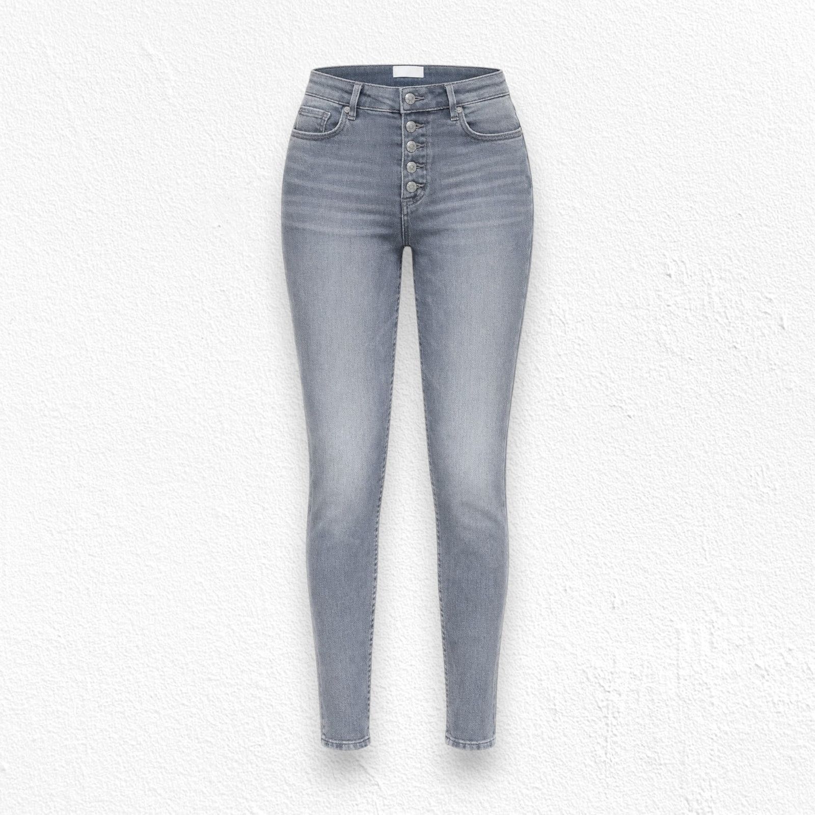 Loft LOFT Gray Wash High Rise Ankle Skinny Jeans Size 6 Size 28" / US 6 / IT 42 - 1 Thumbnail