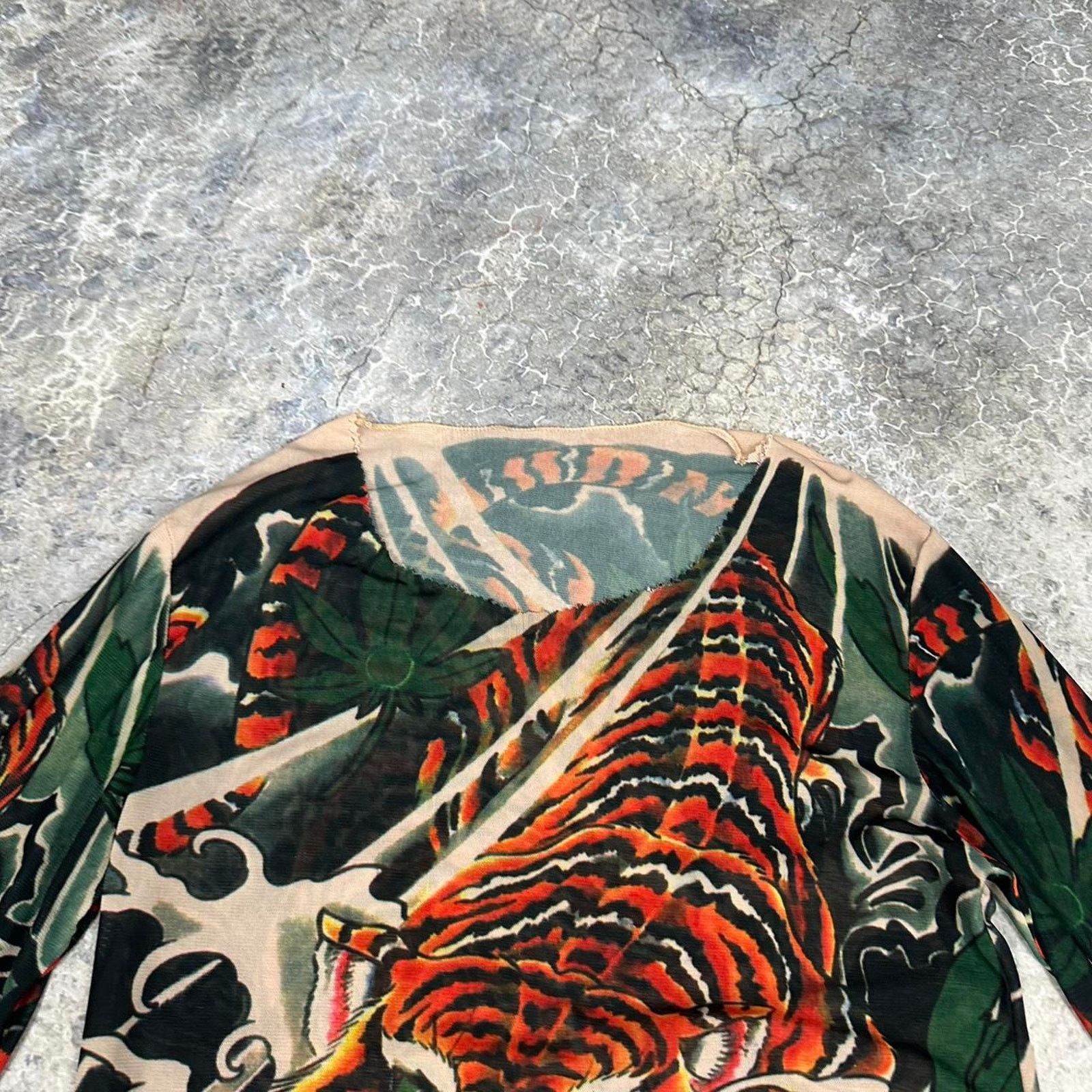 Other Vintage Womens Tiger Tattoo Print Skin Tee Size S / US 4 / IT 40 - 6 Thumbnail
