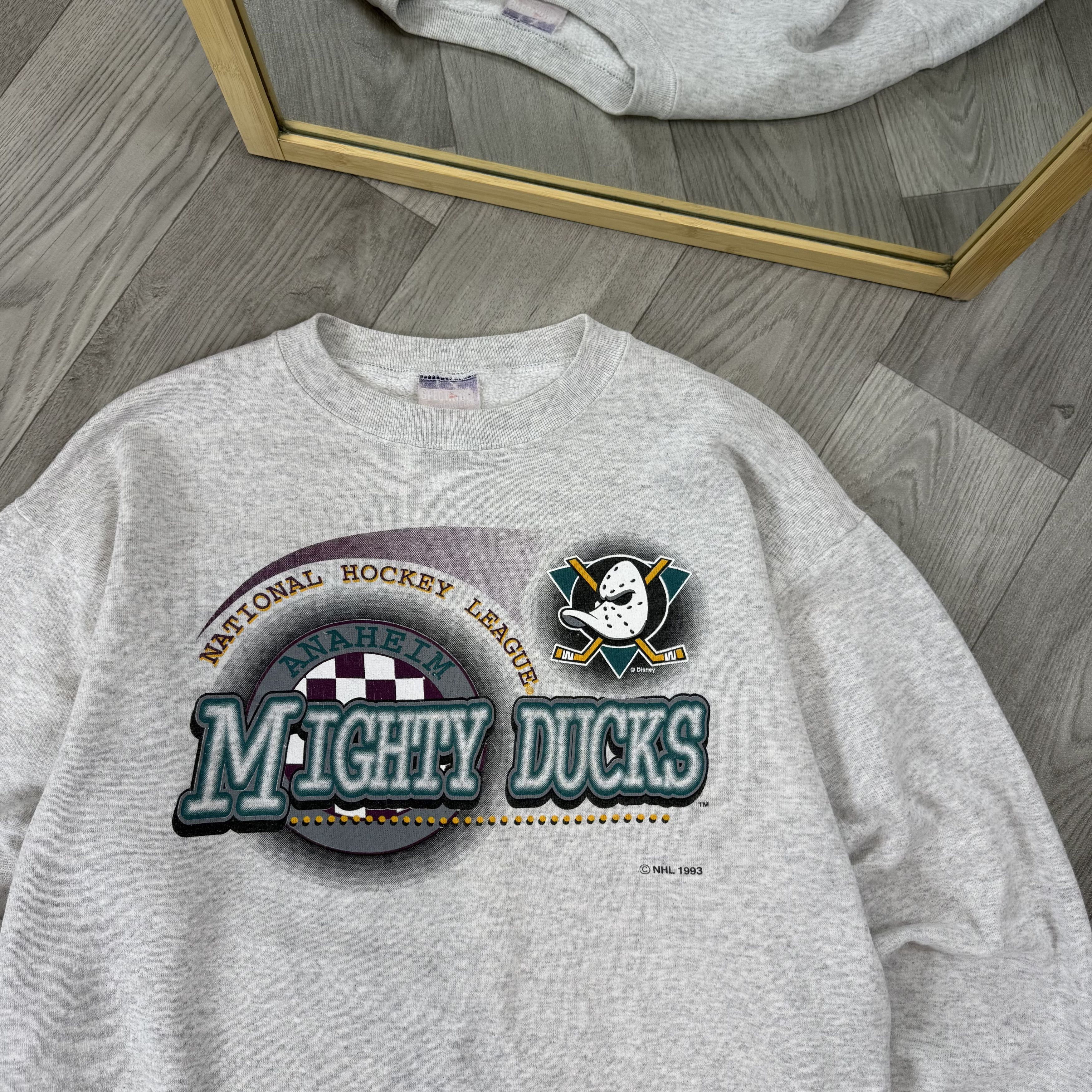 Vintage Vintage Mighty Ducks 1993 NHL Crewneck Graphic Sweatshirt Size US M / EU 48-50 / 2 - 7 Thumbnail