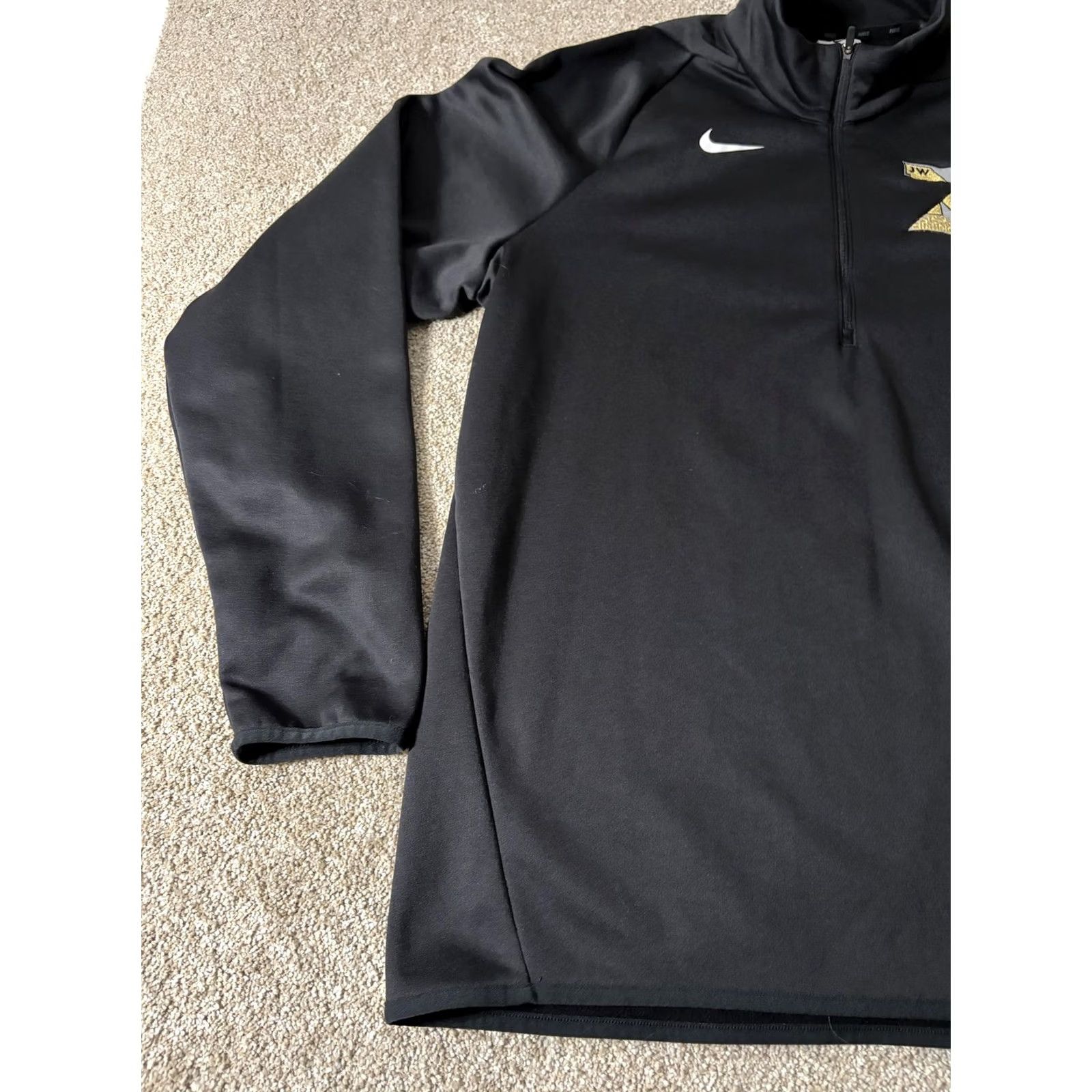 Nike Nike Dri-FIT Shirt Mens Large Black 1/4 Zip Mock Neck JW 2022 District Champions Size US L / EU 52-54 / 3 - 2 Thumbnail