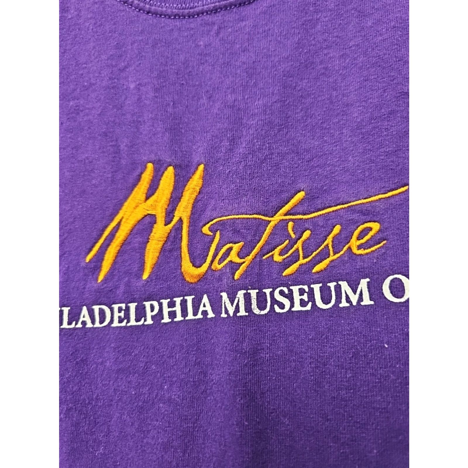 Vintage VINTAGE Philadelphia Museum of Art Embroidered T-Shirt Mens XL 90s Art Cotton Black Crew Neck Short Sleeve Tee Size US XL / EU 56 / 4 - 4 Thumbnail