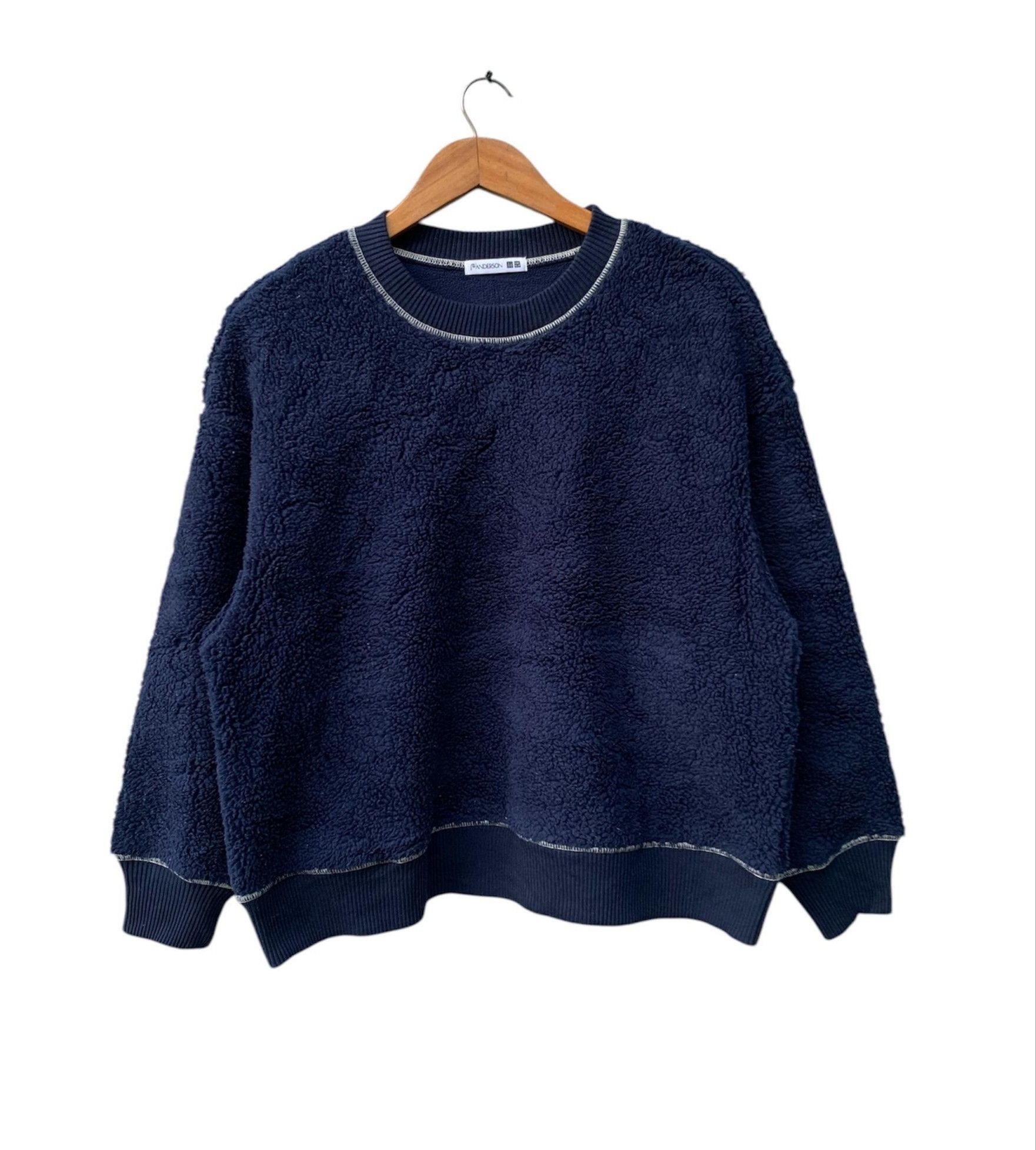 JW Anderson × Uniqlo JW ANDERSON Crop Top Fleece Sherpa Pullover Jumper Size US M / EU 48-50 / 2 - 1 Thumbnail