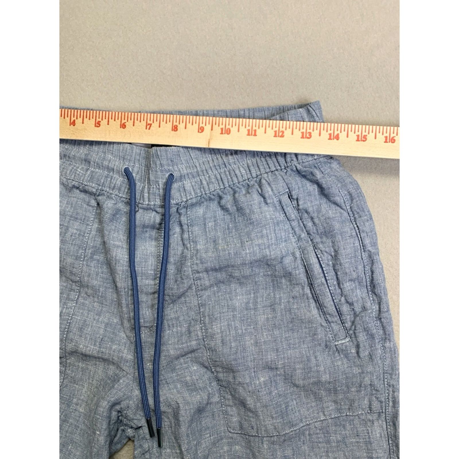 Athleta Athleta Retreat Jogger Pants Womens Size 4 Chambray Blue Pockets Linen Casual Travel Knit Size 27" / US 4 / IT 40 - 8 Thumbnail