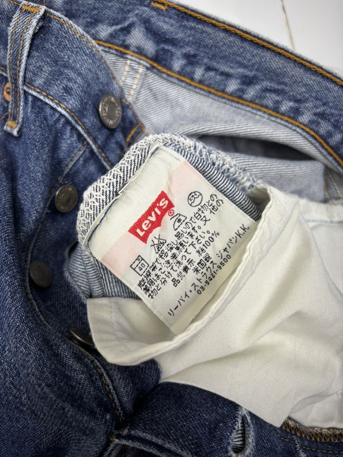 Levi's Vintage Levis 501 USA Blue Distressed Denim Jeans Size US 27 - 12 Thumbnail