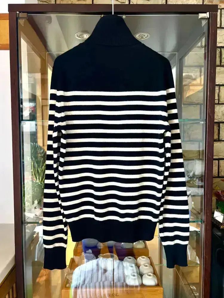 Saint Laurent Paris Saint Laurent Paris 17AW Stripes Hi-neck Knitwear-2507 Size US S / EU 44-46 / 1 - 3 Thumbnail