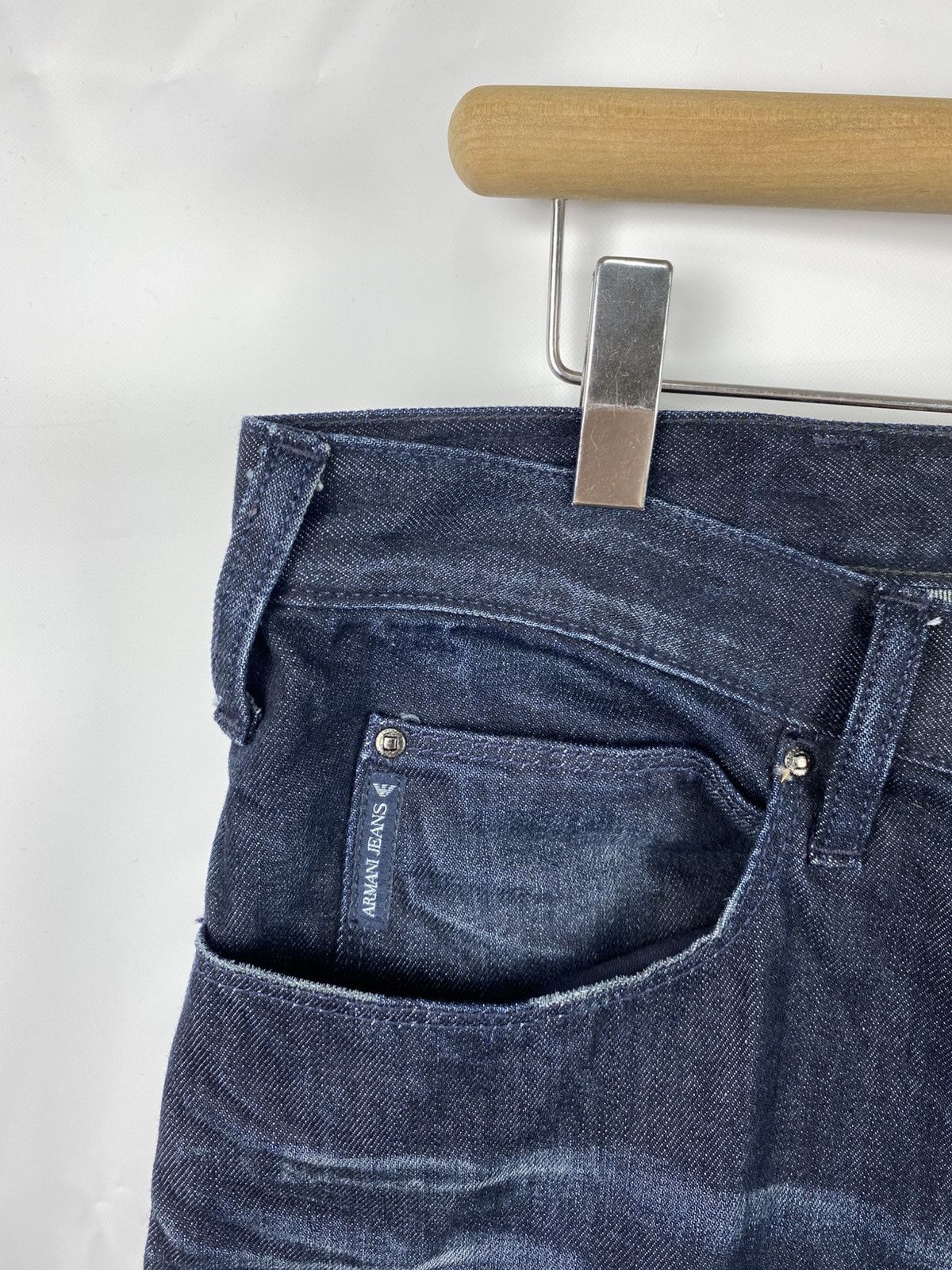 Armani Armani Jeans Men Straight Jeans Dark Blue size 38 x 34 Size US 38 / EU 54 - 3 Thumbnail