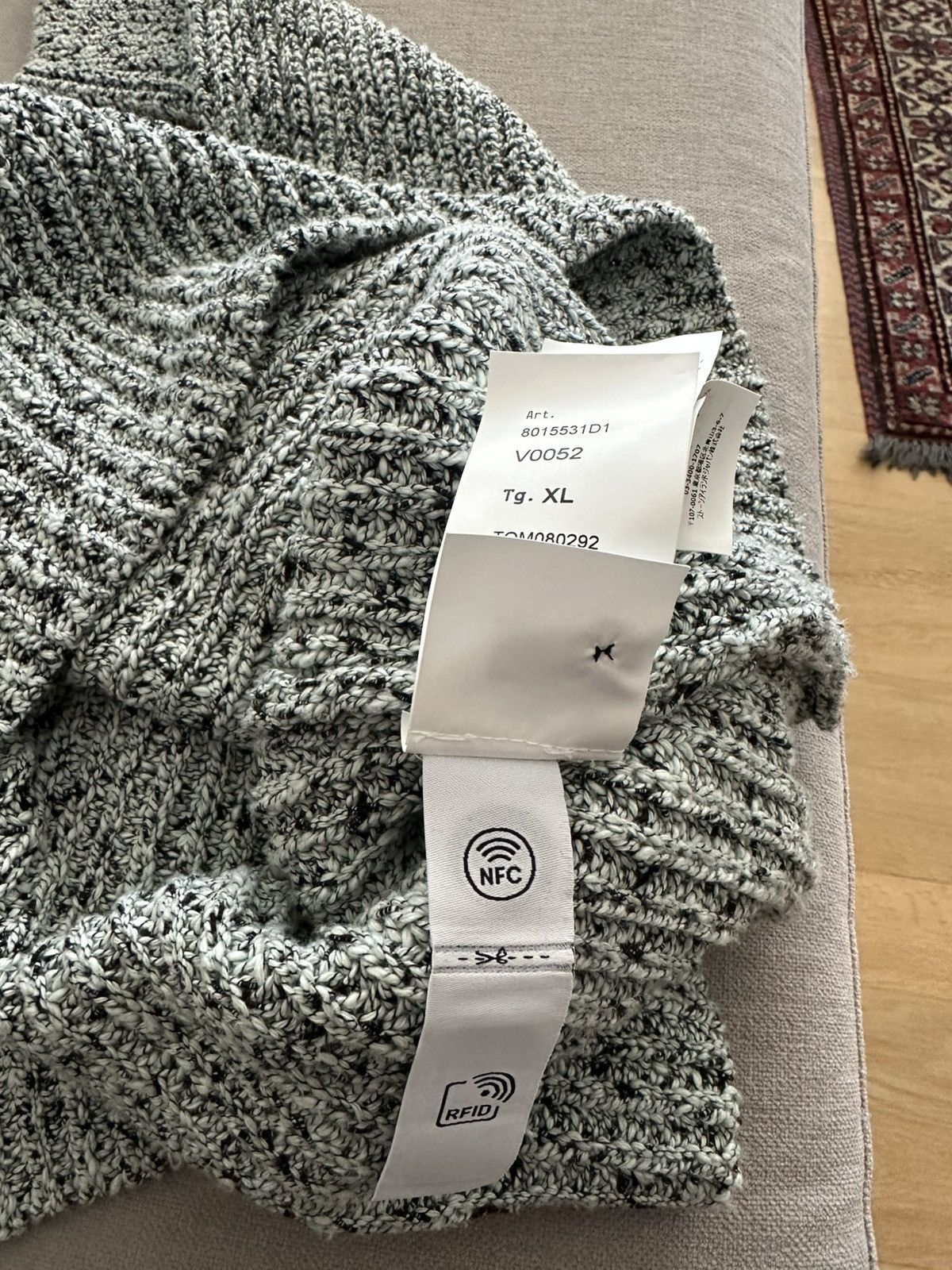 Stone Island Stone Island 531D1 LIGHT GREEN KNIT Size US XL / EU 56 / 4 - 6 Thumbnail