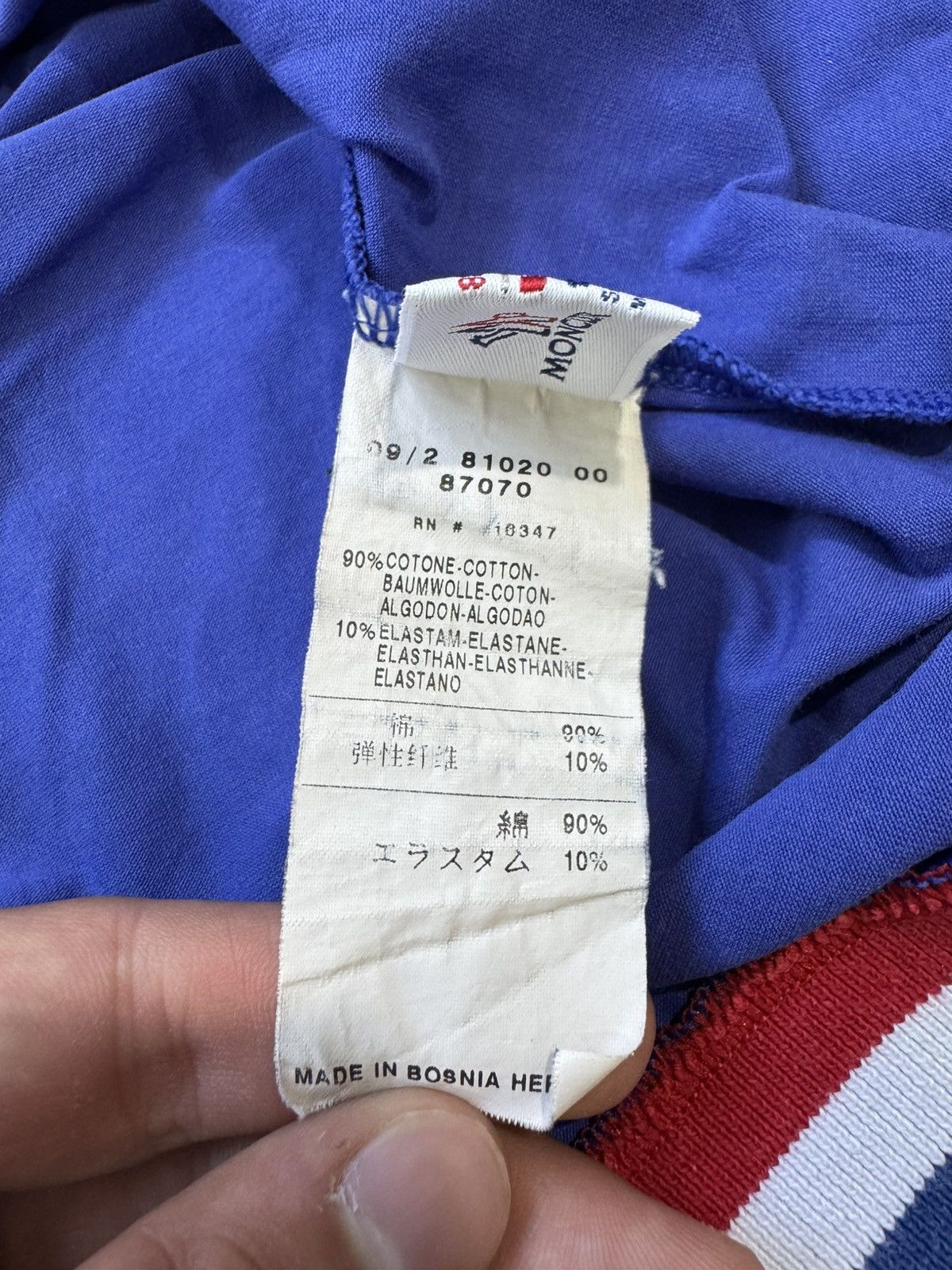 Moncler MONCLER V neck tshirt Size US M / EU 48-50 / 2 - 8 Thumbnail
