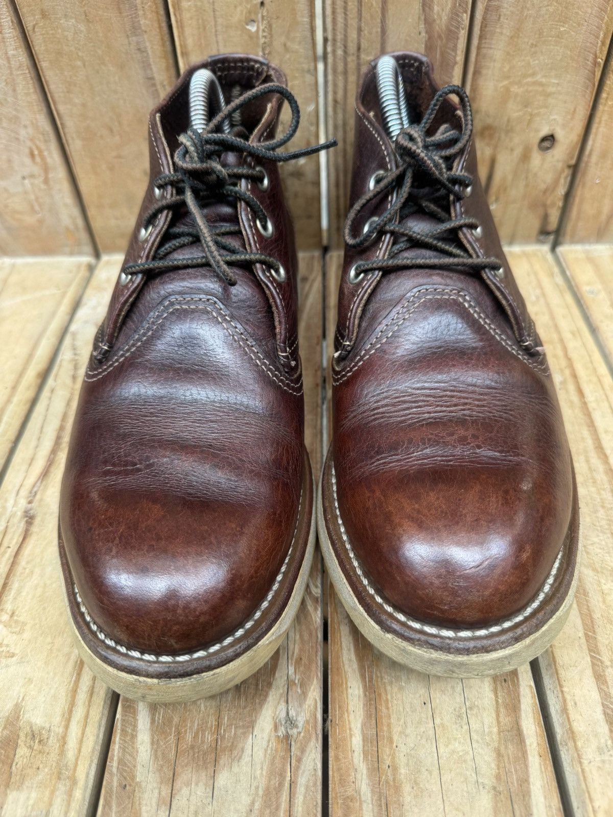 Red Wing Red Wing 3141 Chukka Brown leather boots EUR 40 UK 6.5 D Size US 7.5 / EU 40-41 - 3 Thumbnail