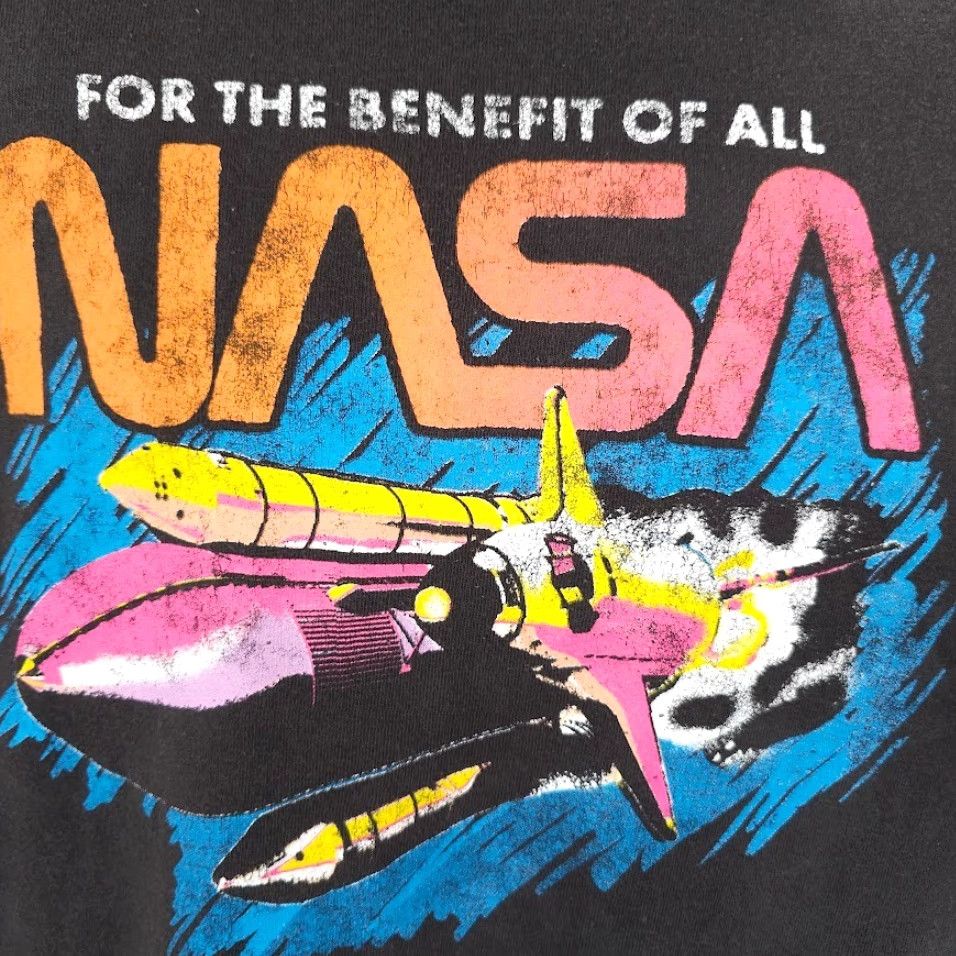 Vintage NASA T Shirt Mens Size Large Black Space Shuttle Travel Astronaut Size US L / EU 52-54 / 3 - 3 Thumbnail