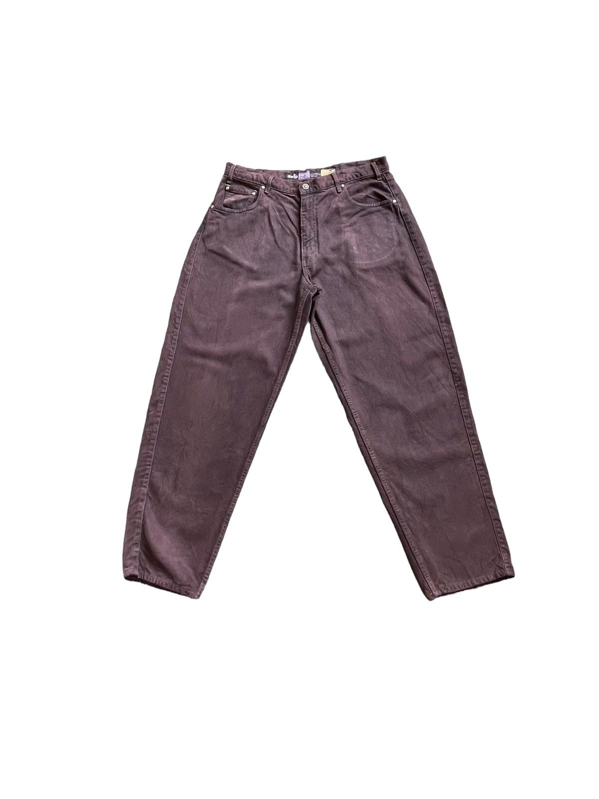 Levi's Vintage Rare 90’s Levis Silvertab Baggy Maroon Colour Size US 36 / EU 52 - 1 Thumbnail