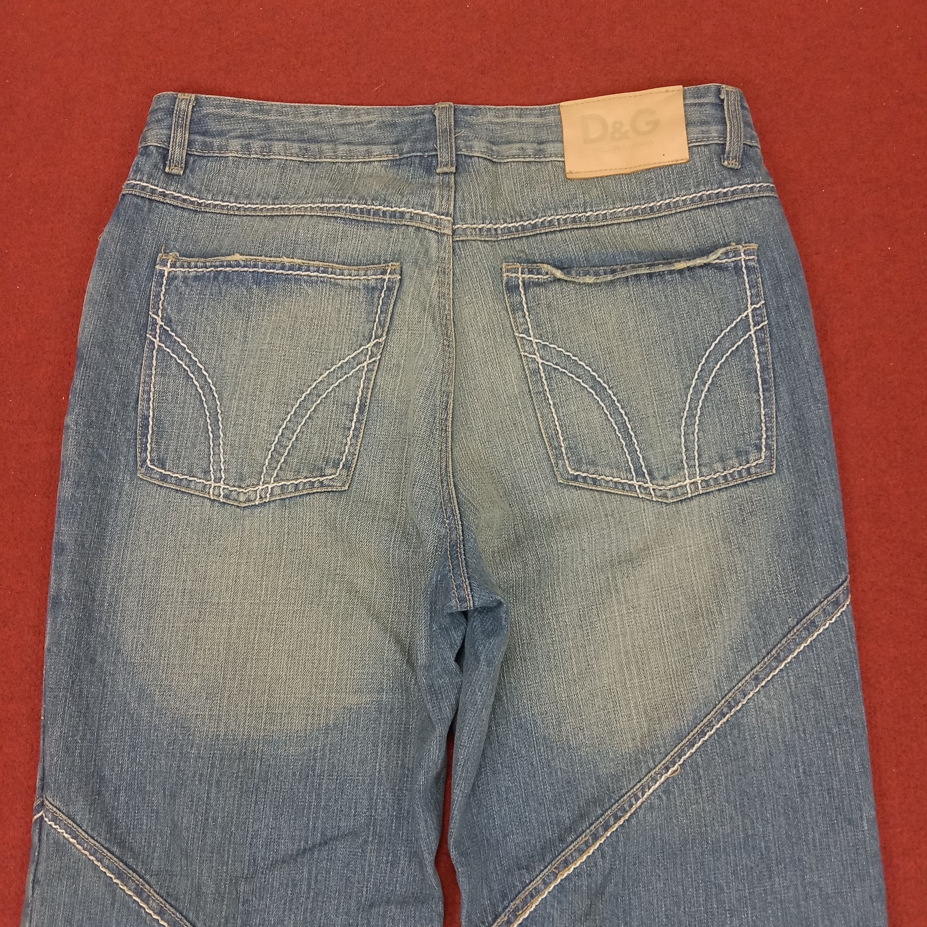 Dolce & Gabbana × Vintage Dolce & Gabbana Fashion Style Streetwear Distressed Jeans Size US 33 - 5 Thumbnail