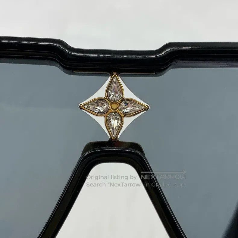 Louis Vuitton Louis Vuitton Black presbyopic diamond frame sunglasses su Size ONE SIZE - 5 Thumbnail