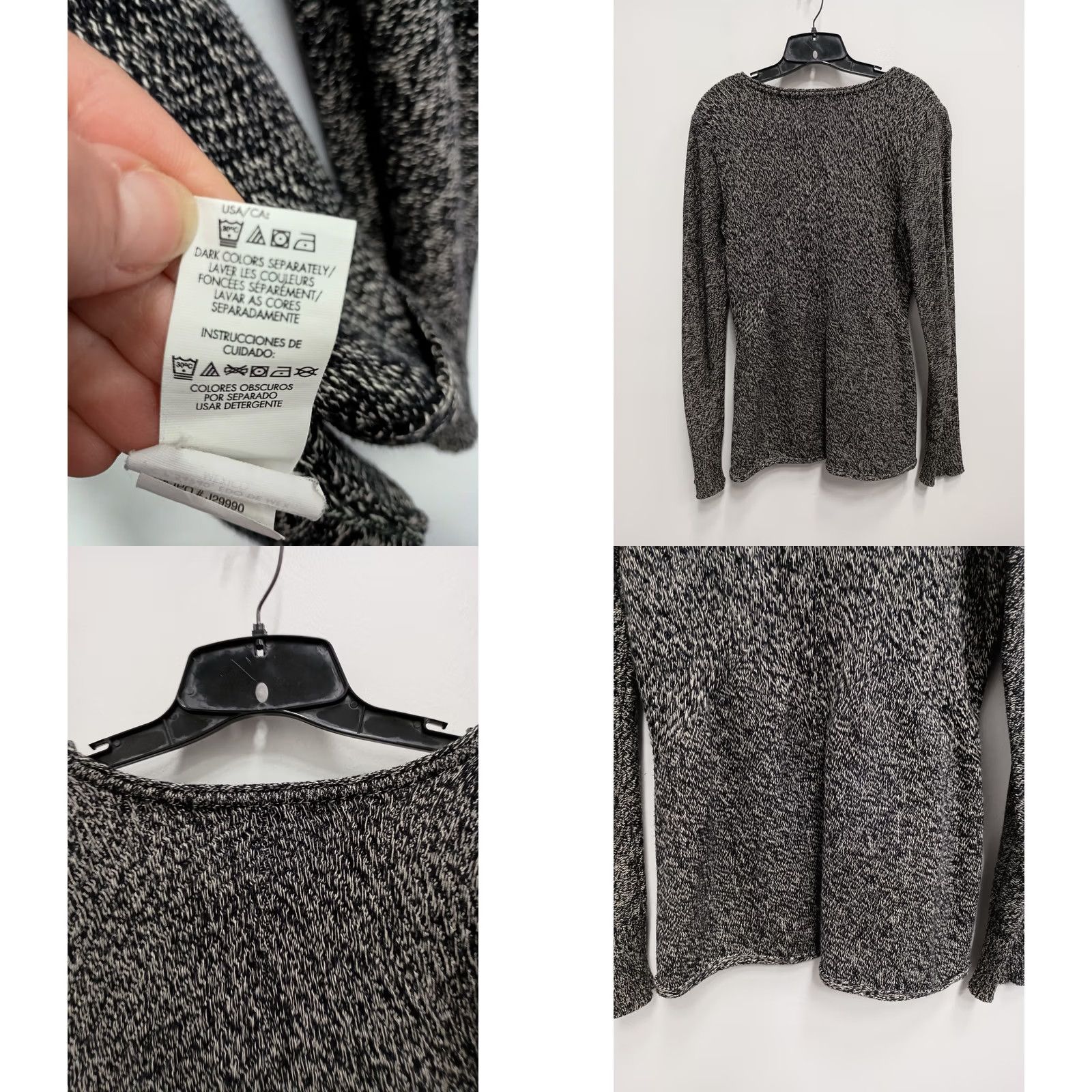 Calvin Klein Calvin Klein Sweater Womens Large Gray Y2K Minimalist Capsule Pullover Casual Size L / US 10 / IT 46 - 8 Thumbnail