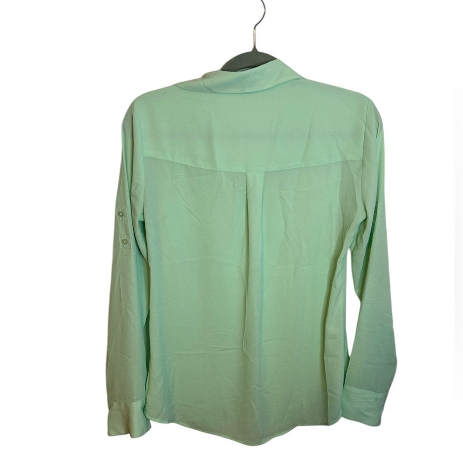 Express Express Mint Green Slim Portofino Shirt Size S / US 4 / IT 40 - 2 Thumbnail