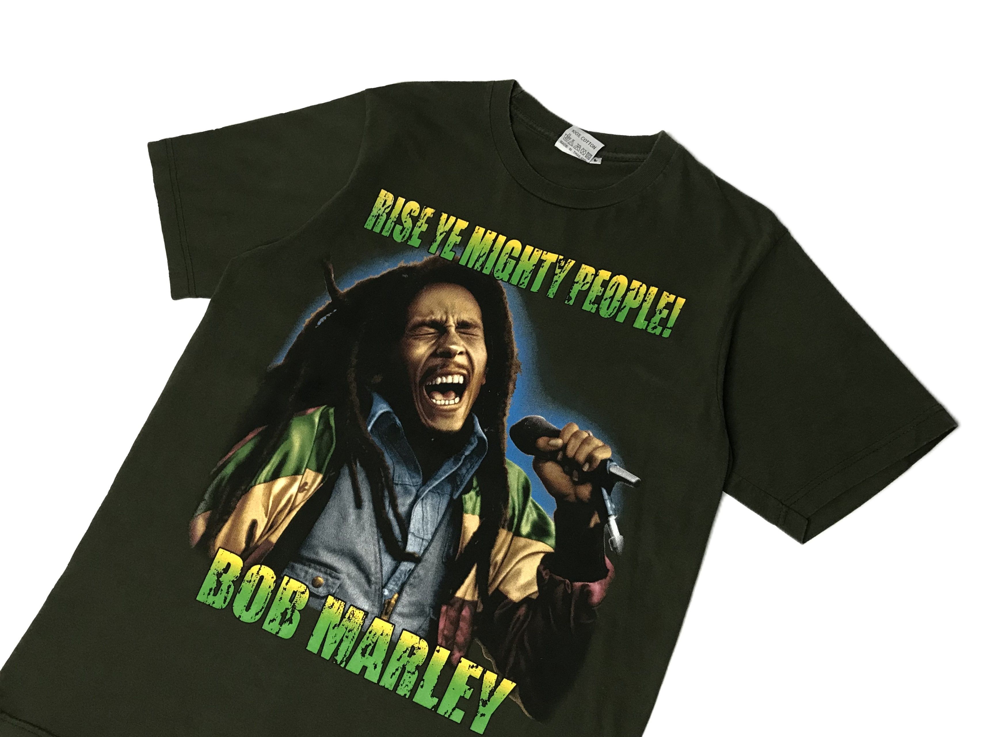 Bob Marley Bob Marley Vintage “Rise Ye Mighty People” T-shirt Size L Size US L / EU 52-54 / 3 - 3 Thumbnail